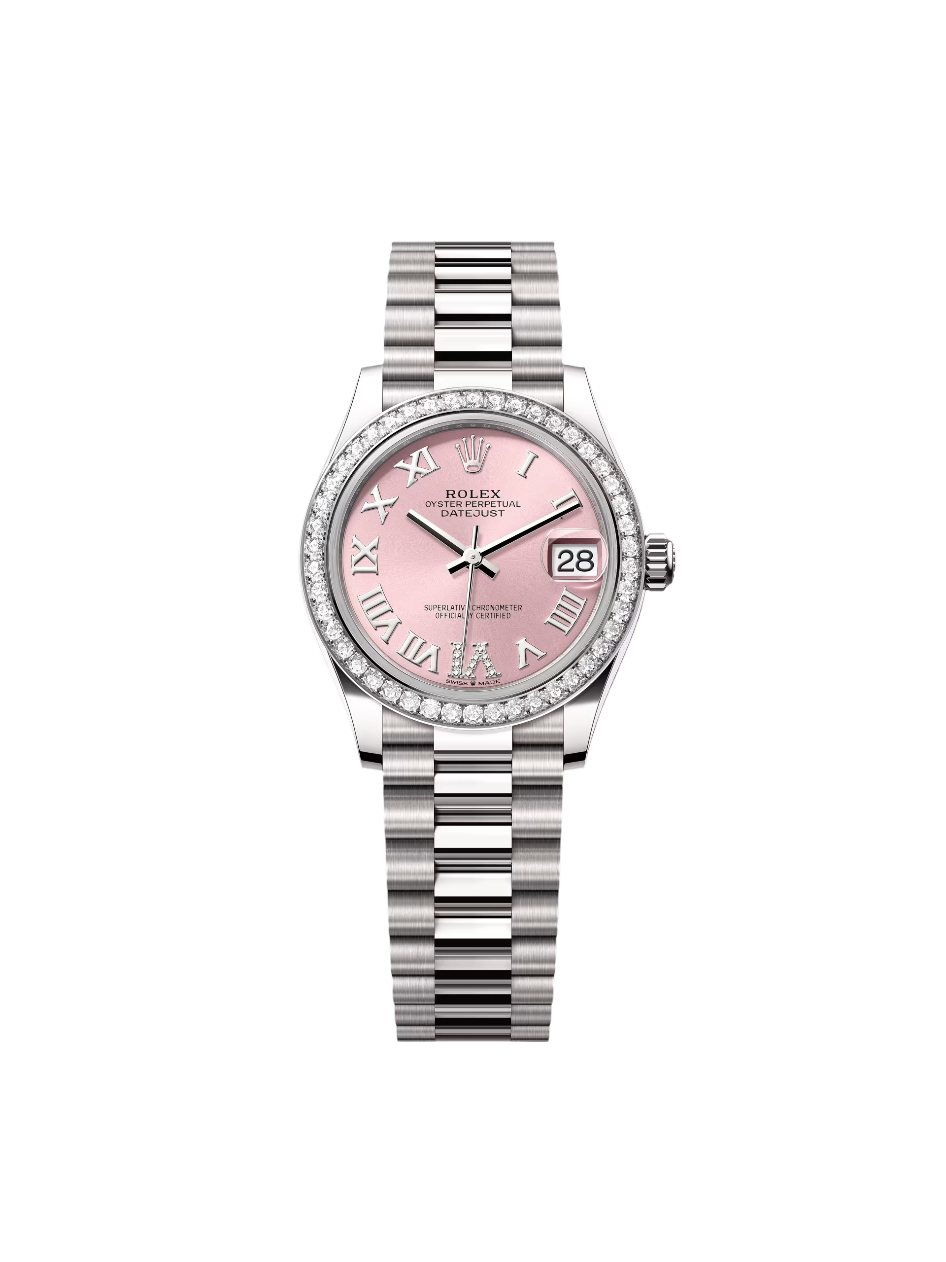 【Super Clone】ROLEX Datejust m278289RBR-0018 Pink Dial White Gold President