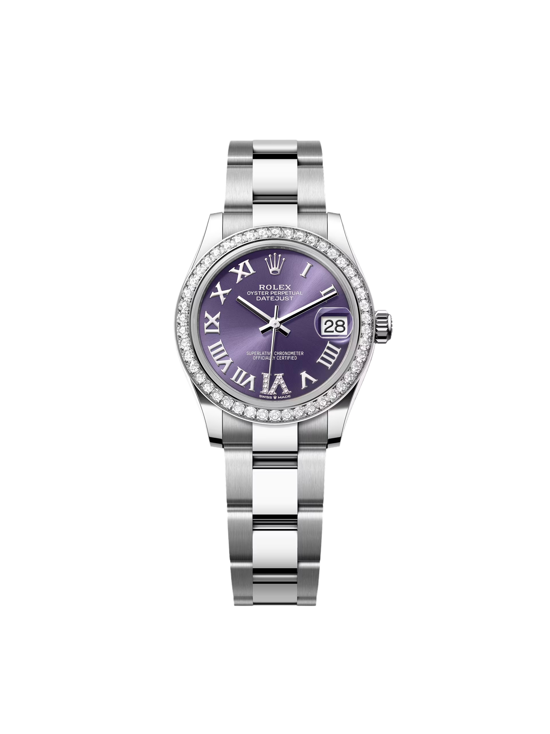 【Super Clone】ROLEXDatejust m278384RBR-0029/0030 Aubergine 31mm Dial Jubilee Watch