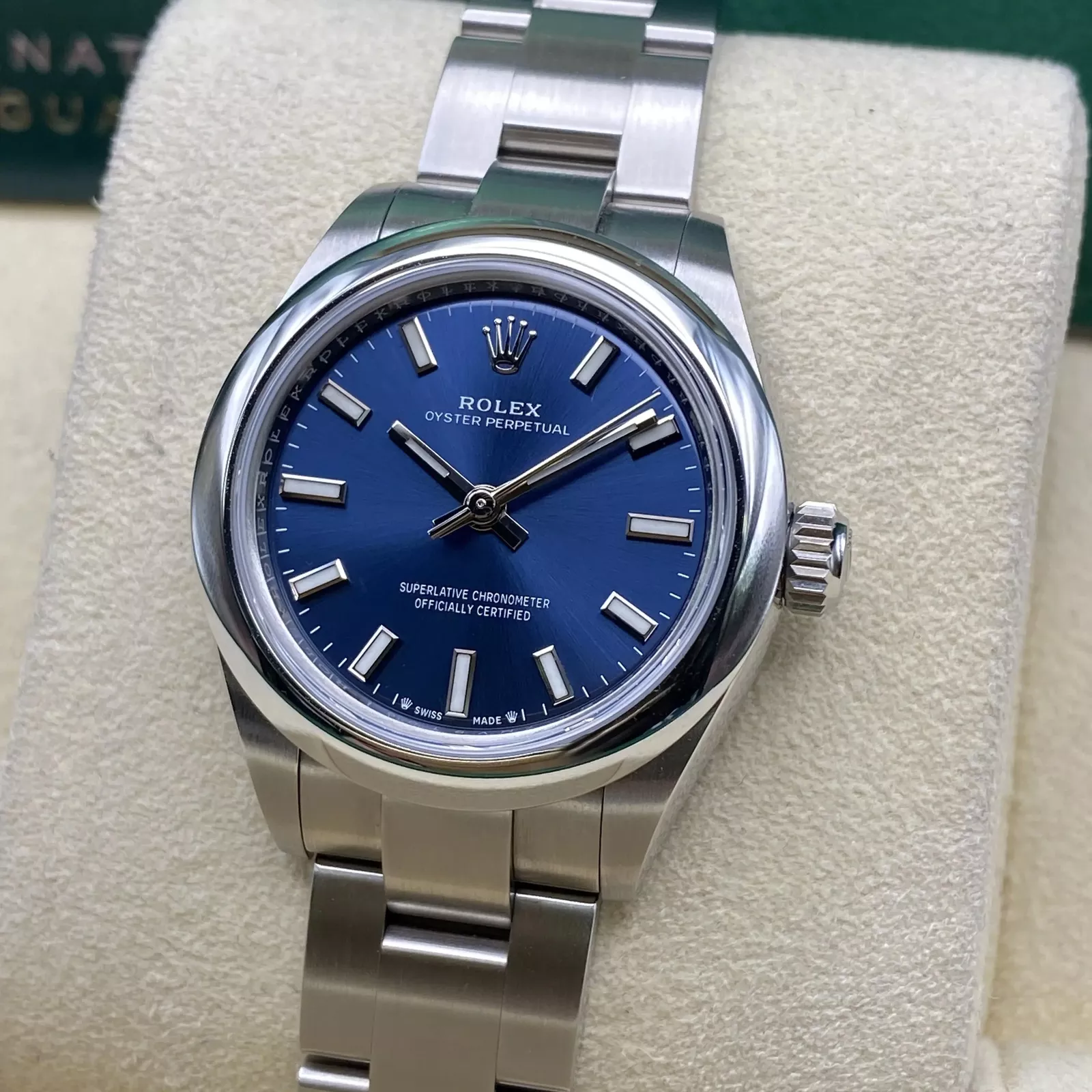 【Super Clone】ROLEX Oyster Perpetual 31mm 277200-0017 Blue Dial Oyster Bracelet Watch