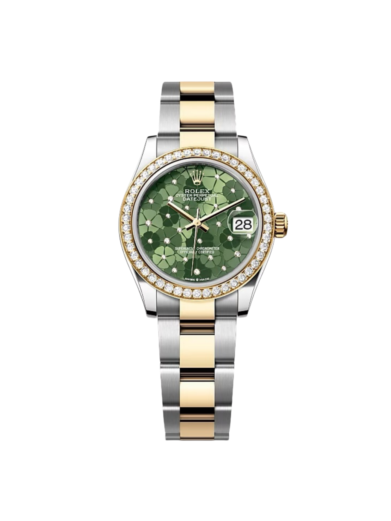 【Super Clone】ROLEX Datejust m278383-0031/0032 31mm Green Floral Dial Oyster Bracelet