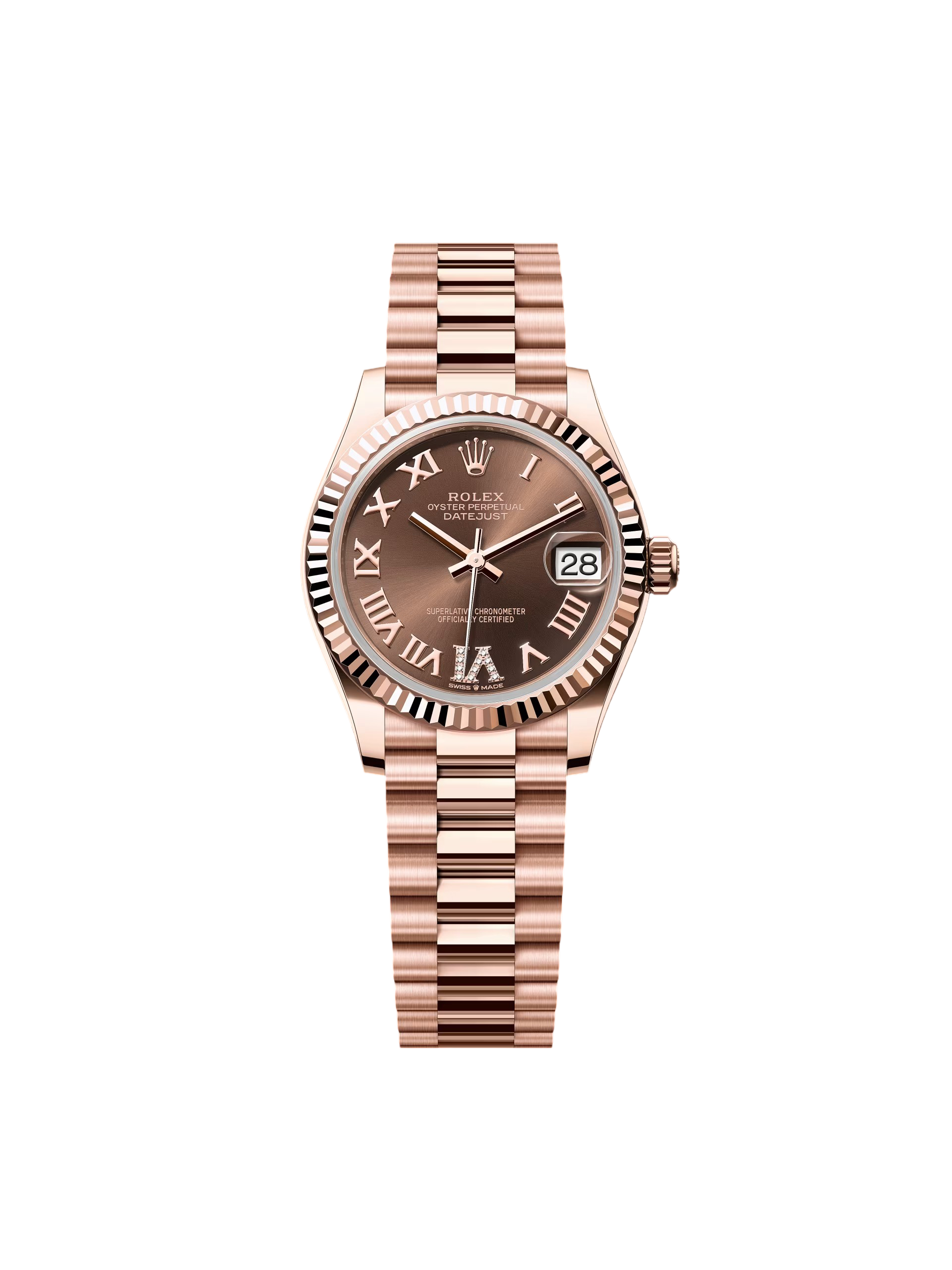 【Super Clone】ROLEX  Datejust m278275-0025 Chocolate 31mm Dial
