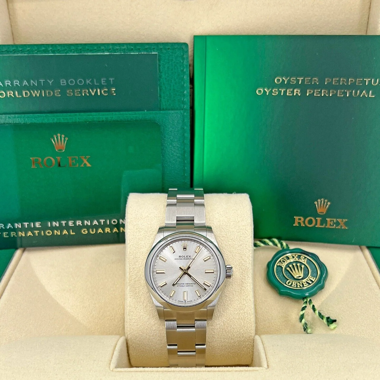 【Super Clone】ROLEX Oyster Perpetual 31mm 277200-0001 Silver Dial Oyster Bracelet Watch
