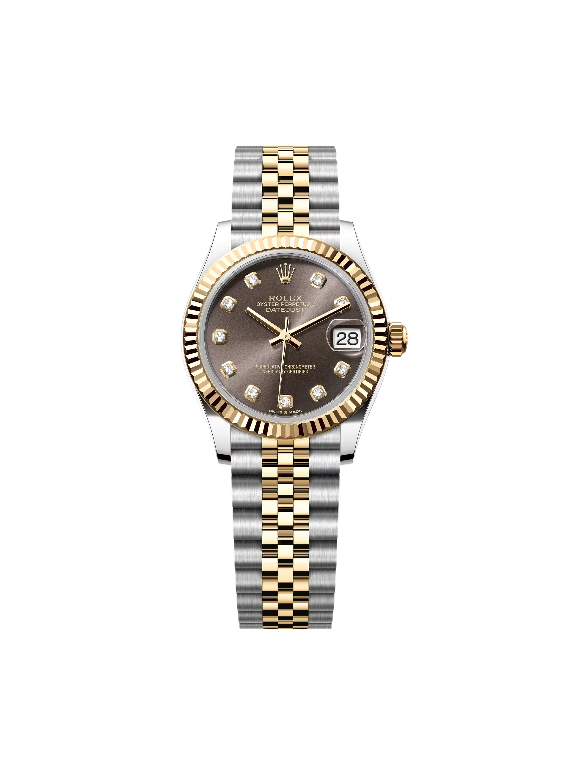 【Super Clone】ROLEX Datejust m278273-0021/0022 31mm Dark Grey Dial Stainless Steel and Yellow Gold Oyster Watch
