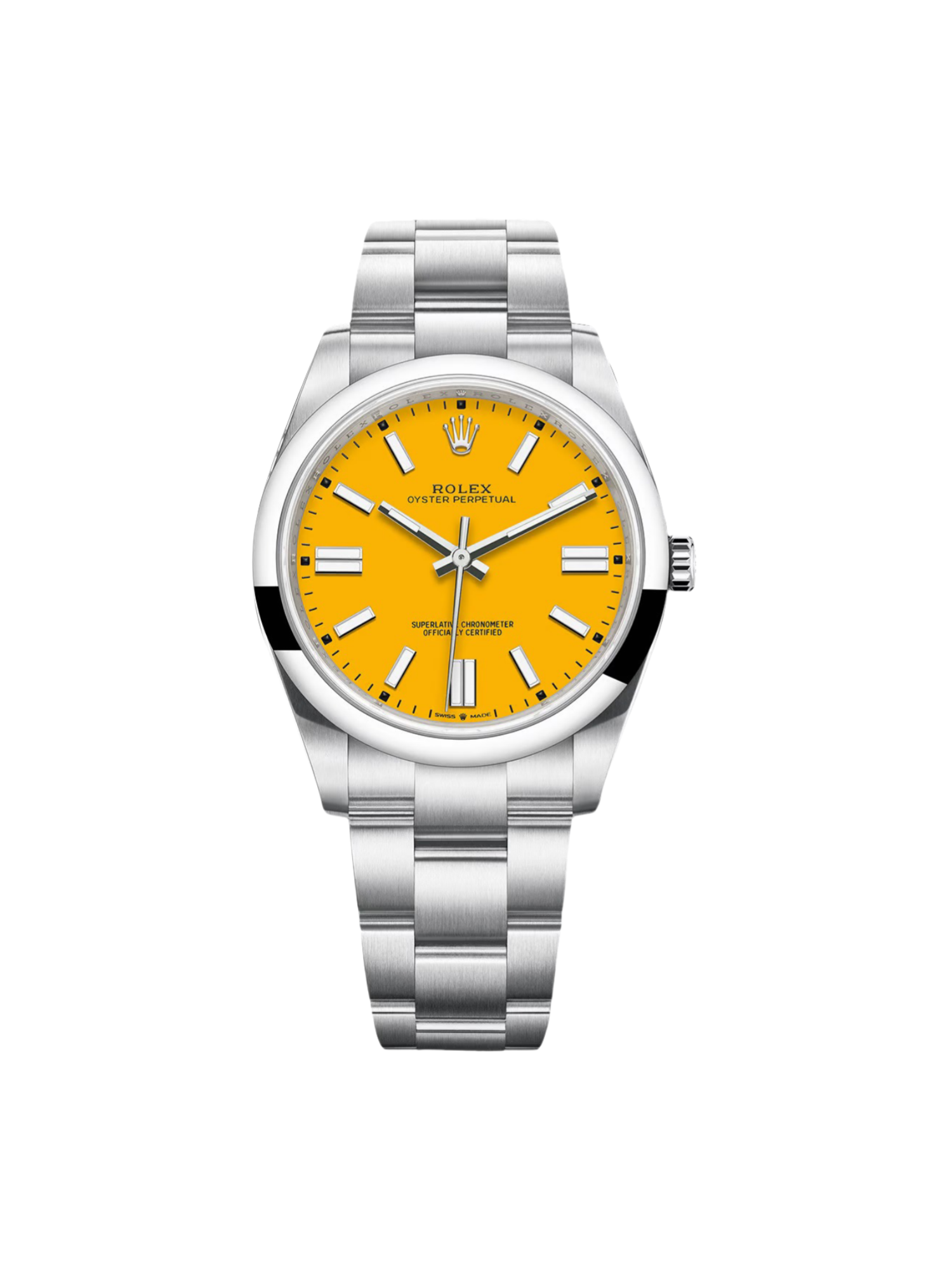 【Super Clone】ROLEX  Oyster Perpetual 41mm 124300-0004 Yellow Dial