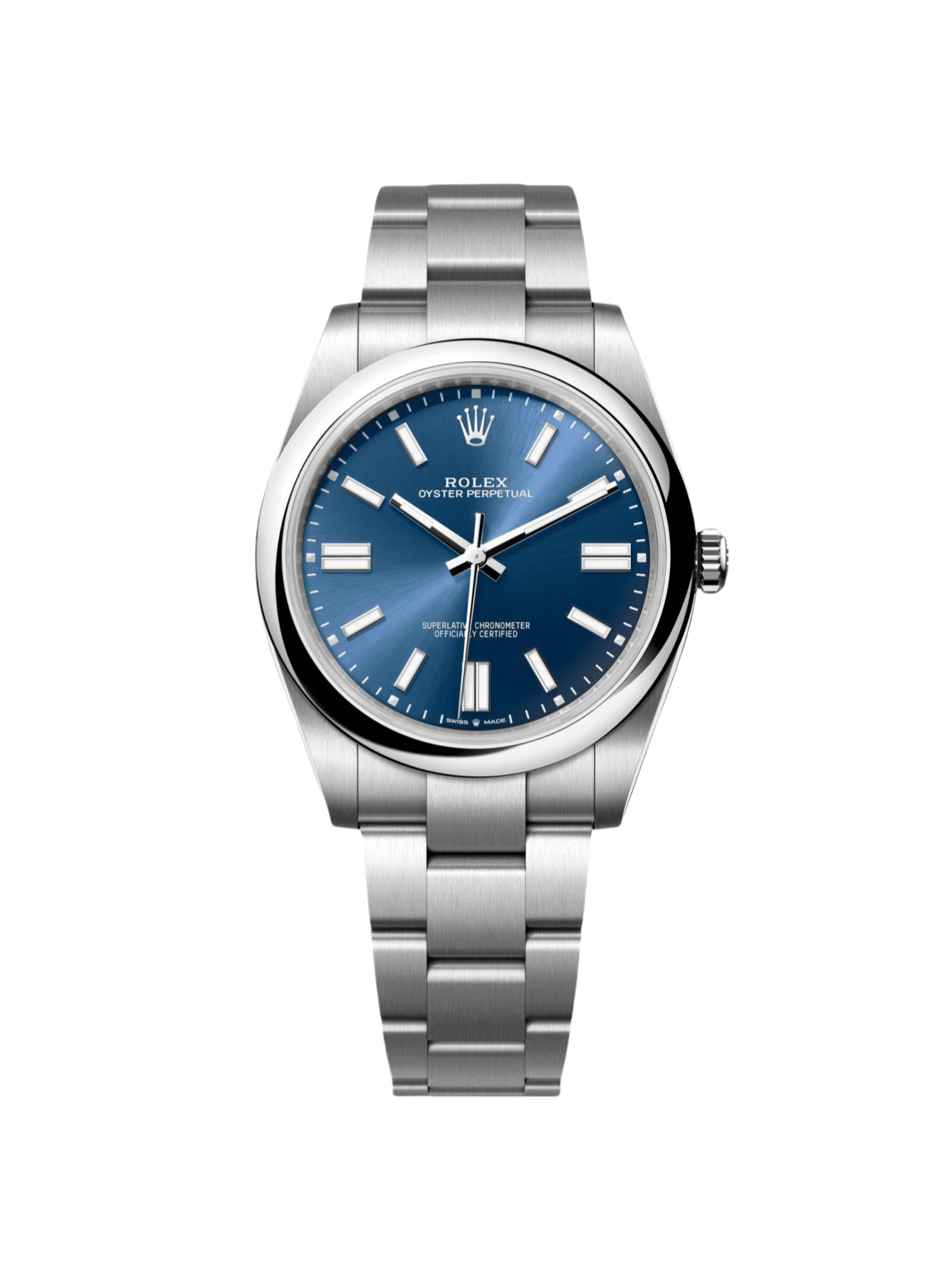 【Super Clone】ROLEX Oyster Perpetual 41mm 124300-0003 Oyster Perpetual Stainless Steel Blue Index Dial Watch