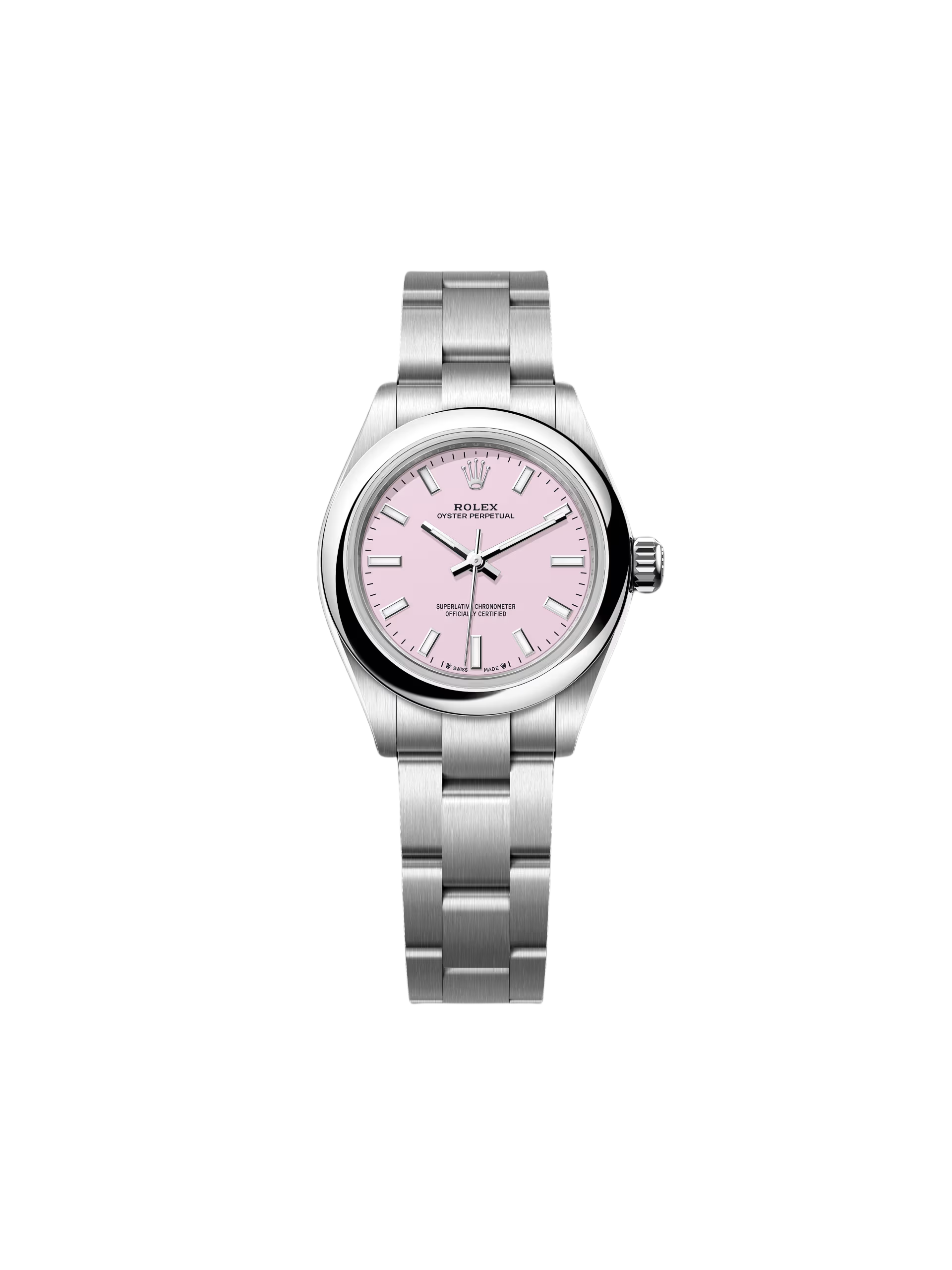 【Super Clone】ROLEX Oyster Perpetual 28mm 276200-0009 Pink Dial Oyster Stainless Steel Bracelet