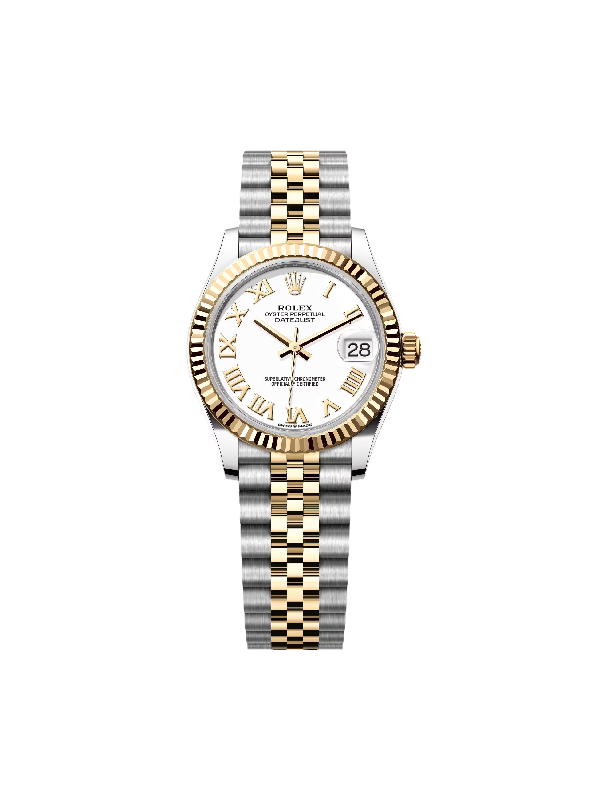 【Super Clone】ROLEX Datejust m278273-0001/0002 31mm White Dial Stainless Steel and Yellow Gold Oyster Watch