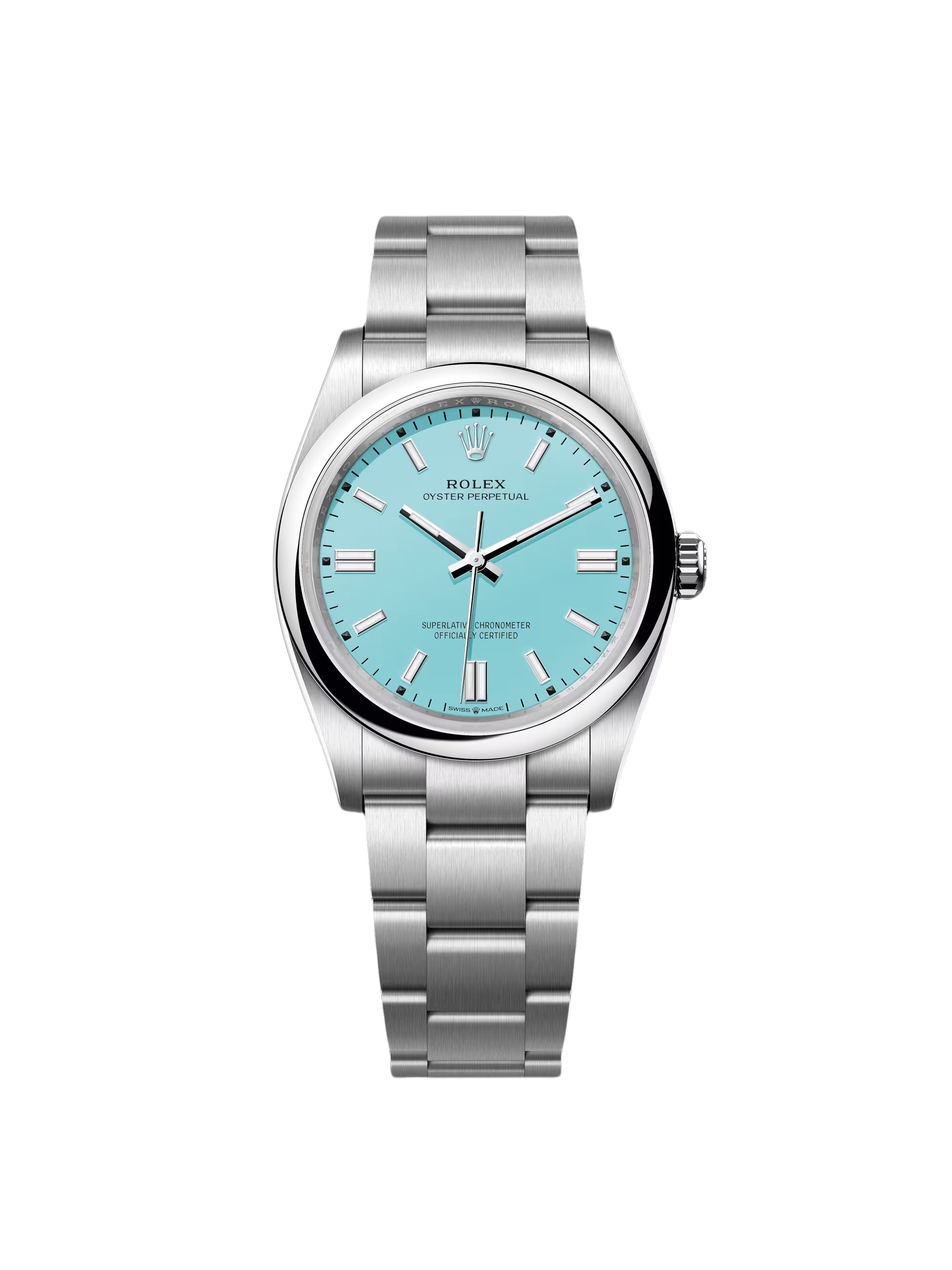 【Super Clone】ROLEX Oyster Perpetual 36mm 126000-0006 Tiffany Blue Turquoise Dial