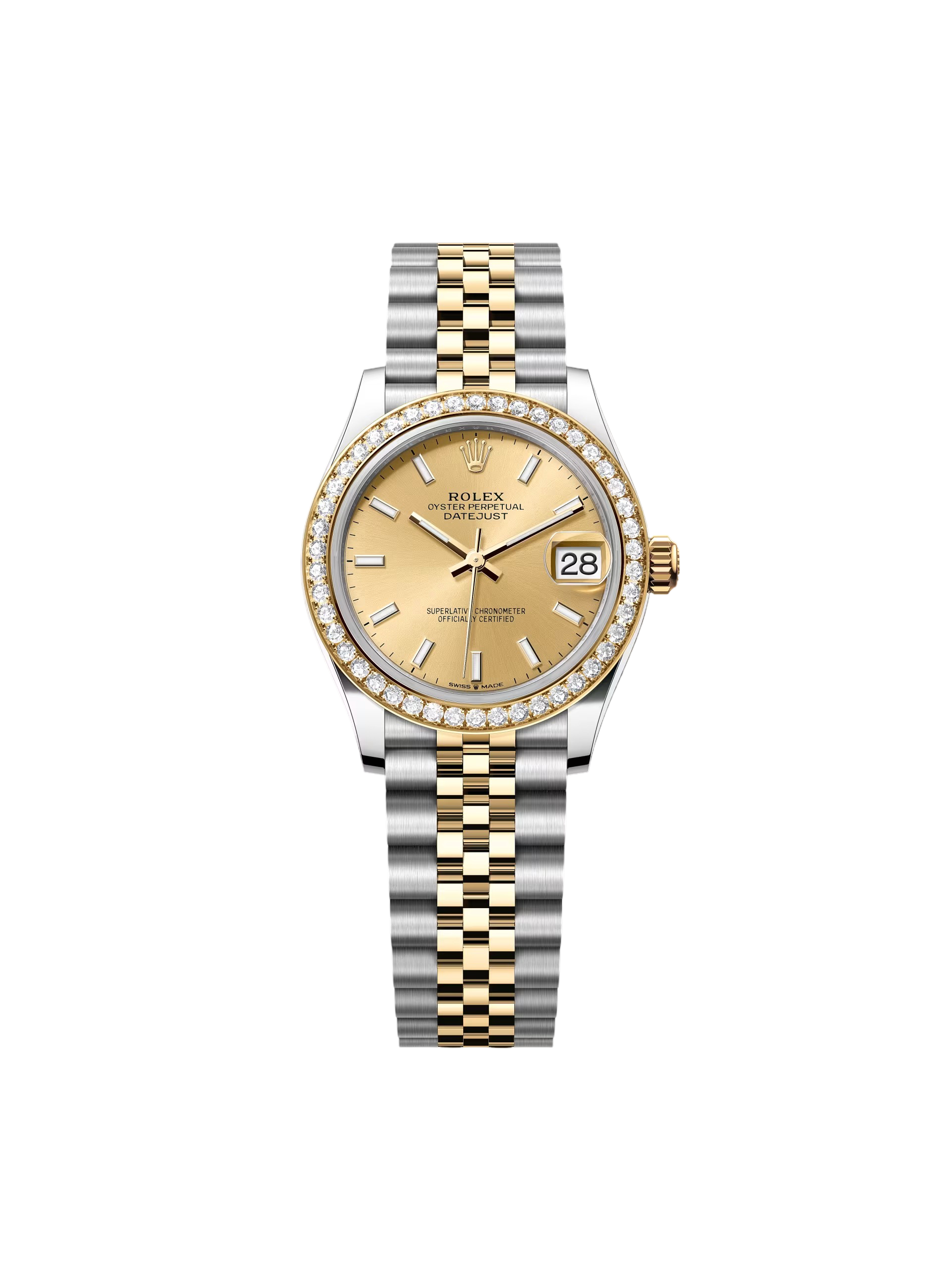 【Super Clone】RLX Datejust m278383-0013/0014  31mm Champagne Dial Oyster Bracelet