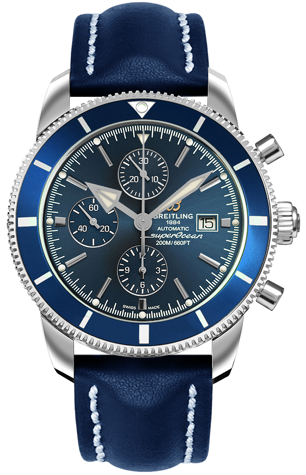 Superocean Heritage II Blue Chronograph 46mm