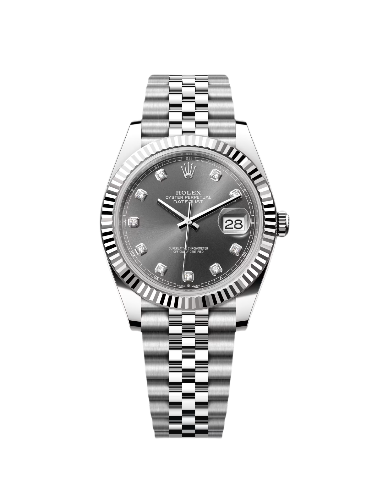 【Super Clone】ROLEX  Datejust 41mm 126334 Slate Diamond Jubilee Stainless Steel