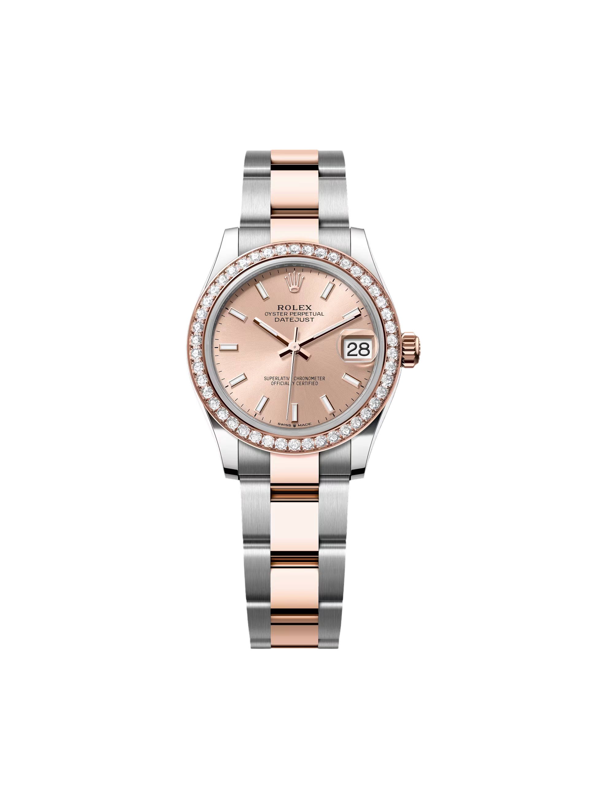【Super Clone】ROLEX Datejust m278381-0009/0010 Rose Dial Diamond-Set Bezel 31mm