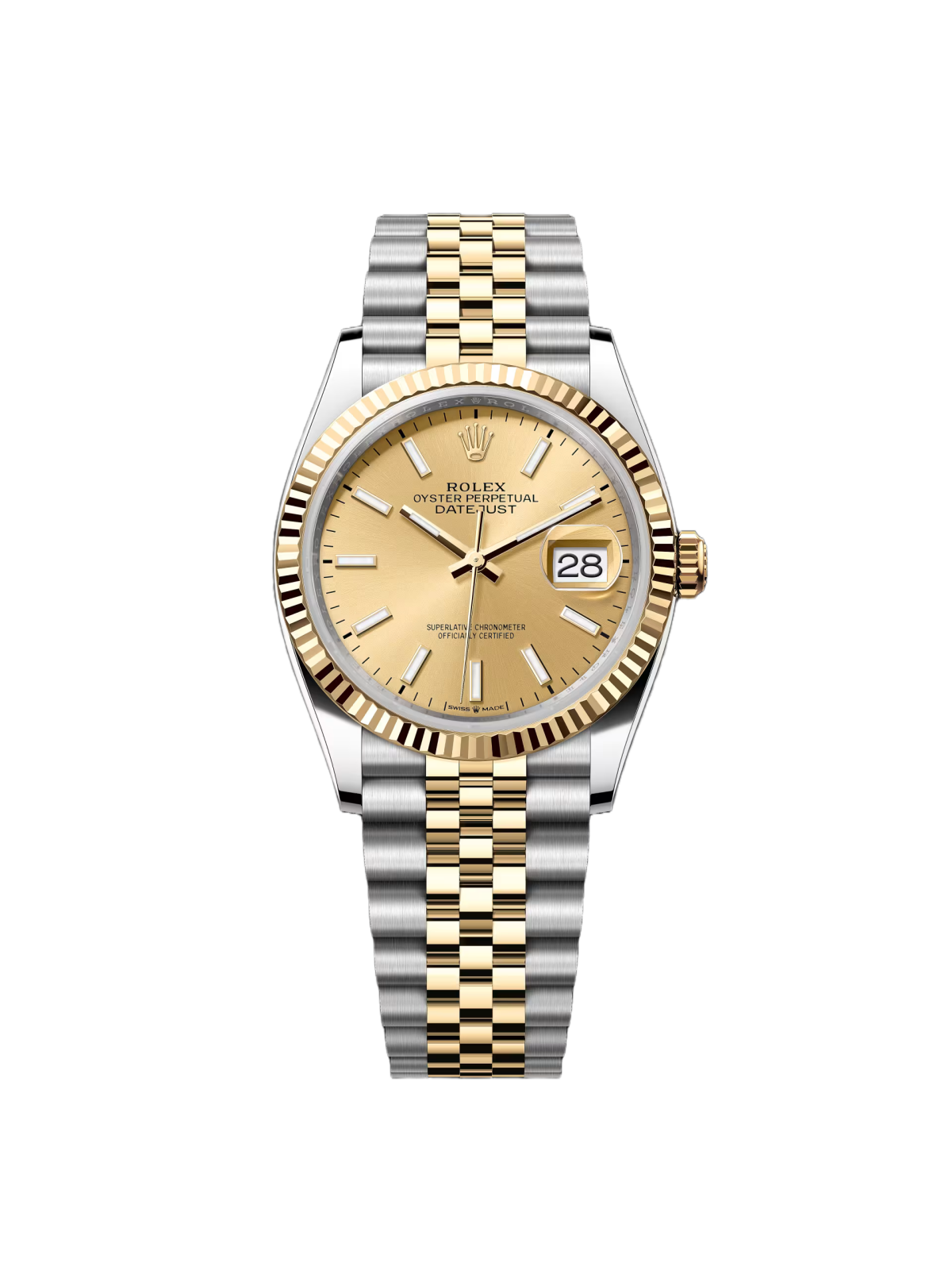 【Super Clone】ROLEX Datejust 36mm 126233 Champagne Dial Jubilee Bracelet Watch