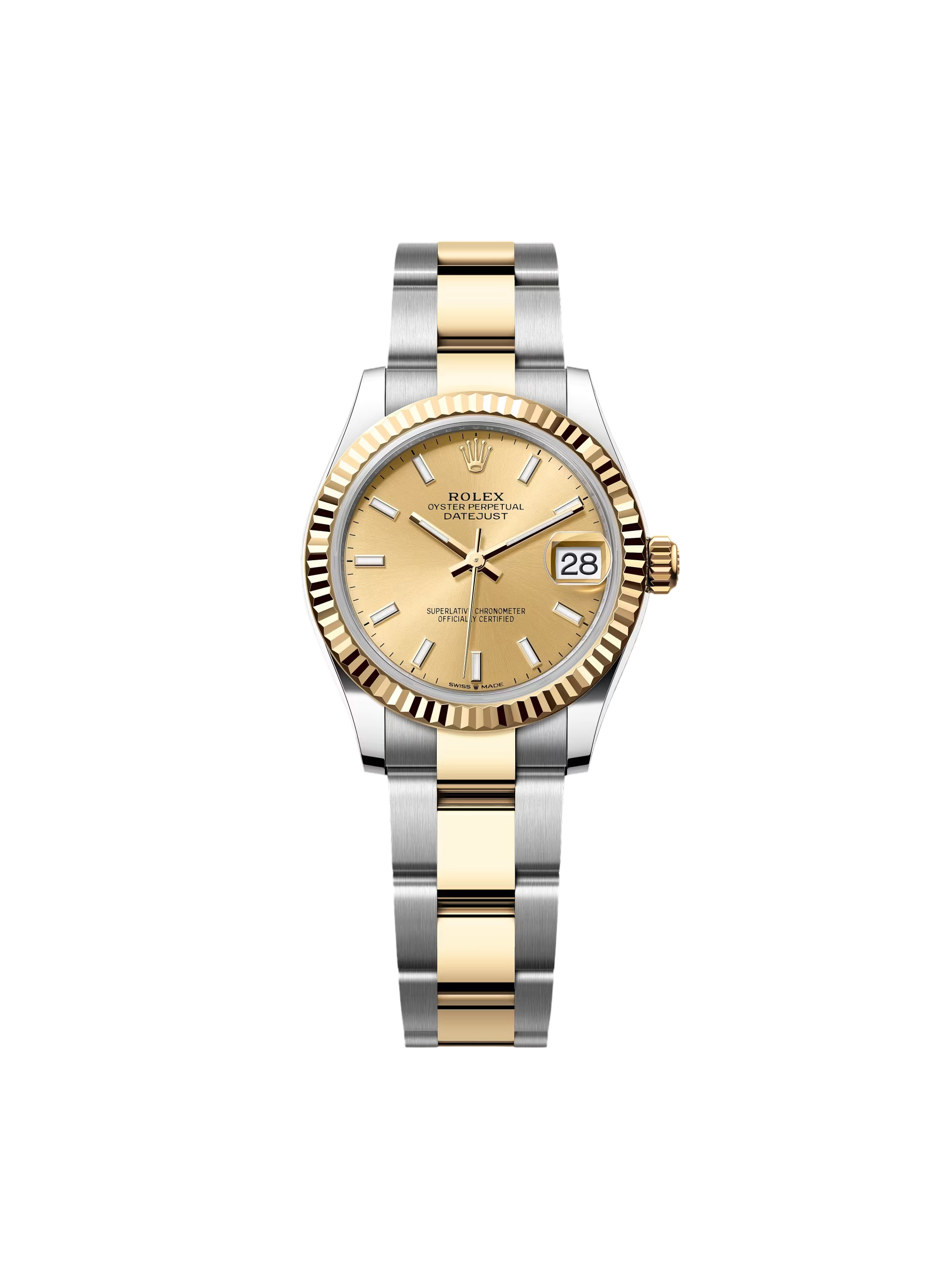 【Super Clone】ROLEX Datejust m278273-0013/0014 31mm Champagne Dial Stainless Steel and Yellow Gold Oyster Watch