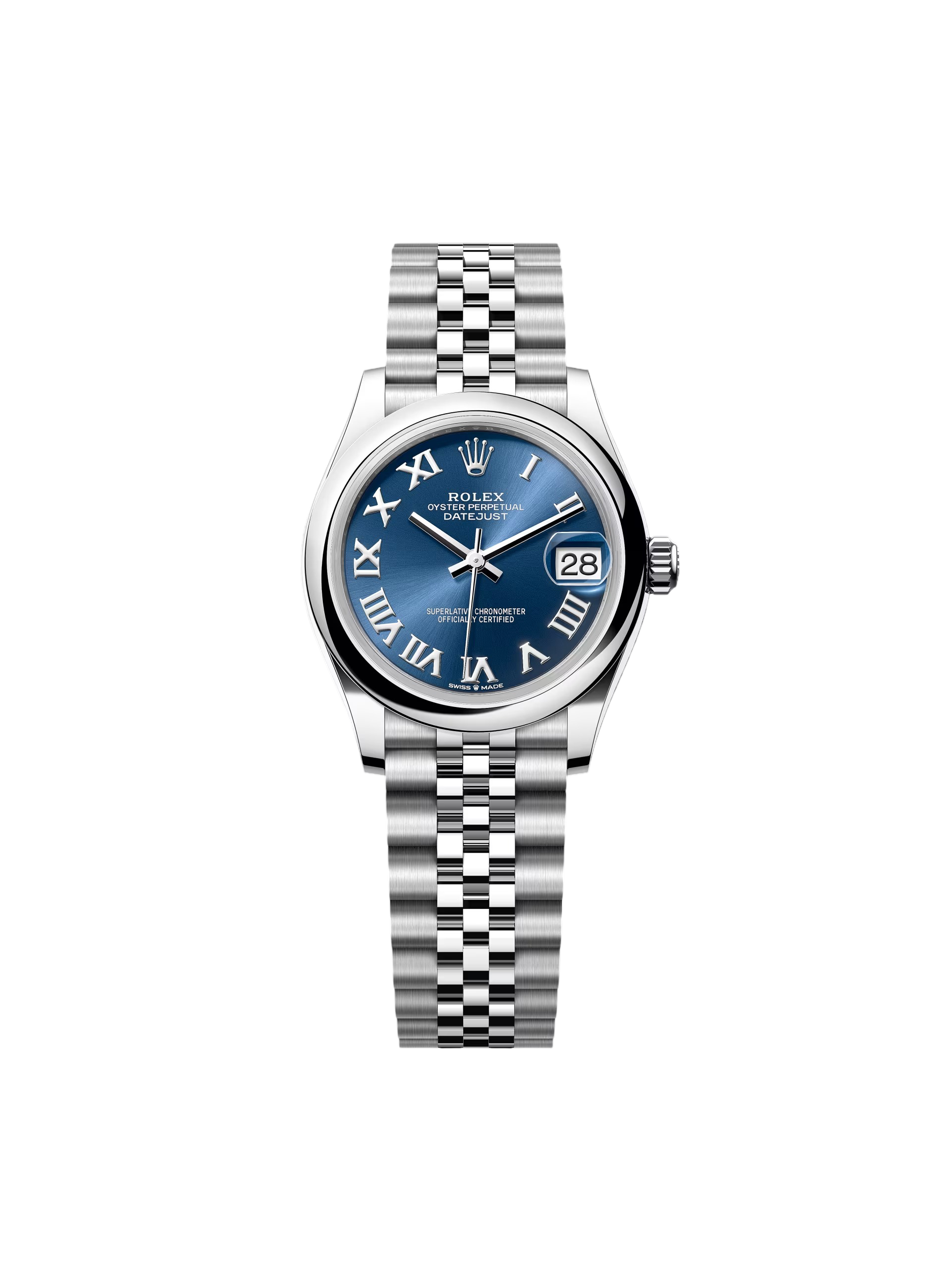 【Super Clone】ROLEX Datejust m278240-0017/0018 31mm Blue Roman Domed Bezel Oyster Oystersteel
