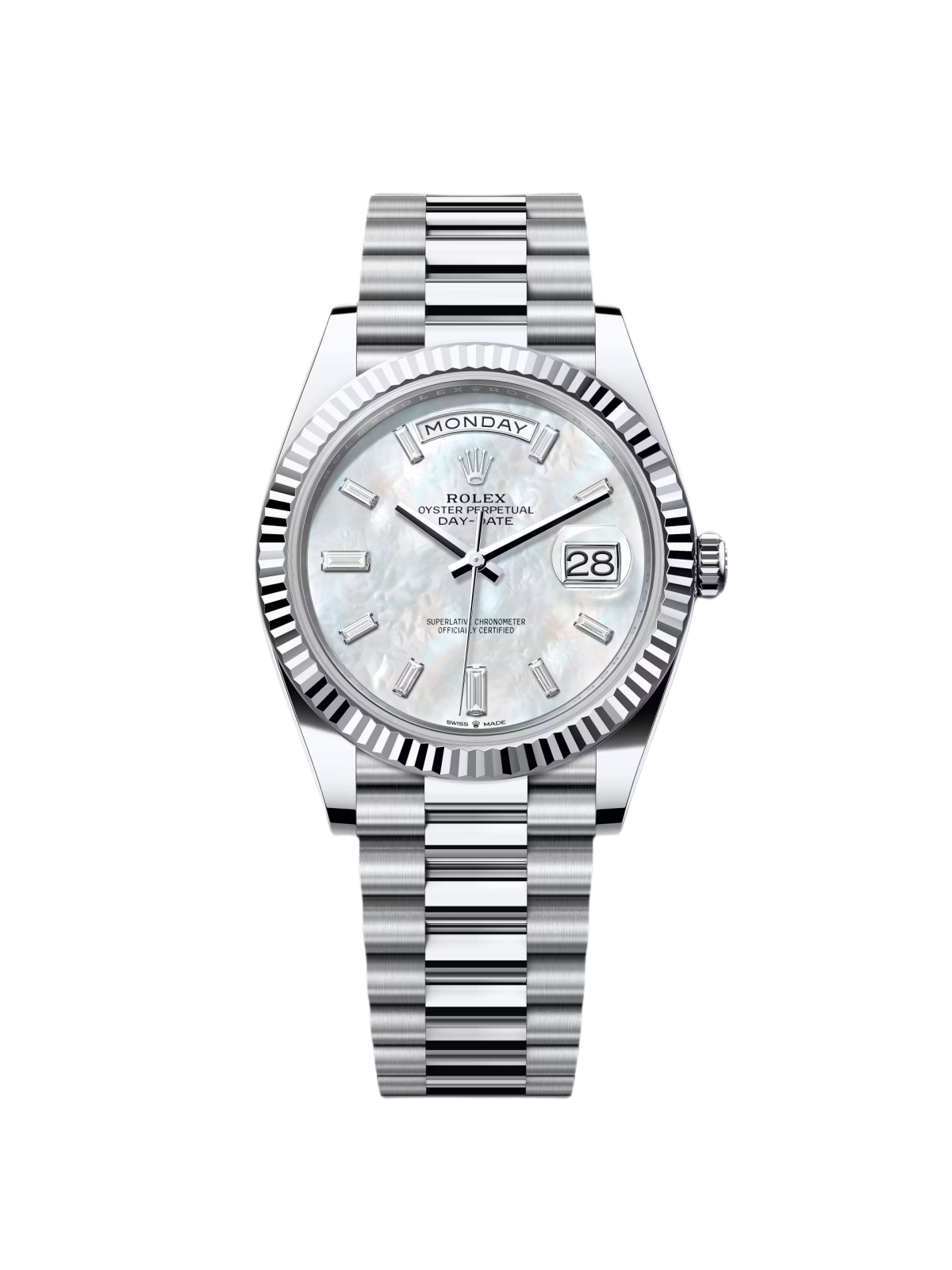【Super Clone】ROLEX Day-Date 228236-0026 Mother Of Pearl Diamonds Dial
