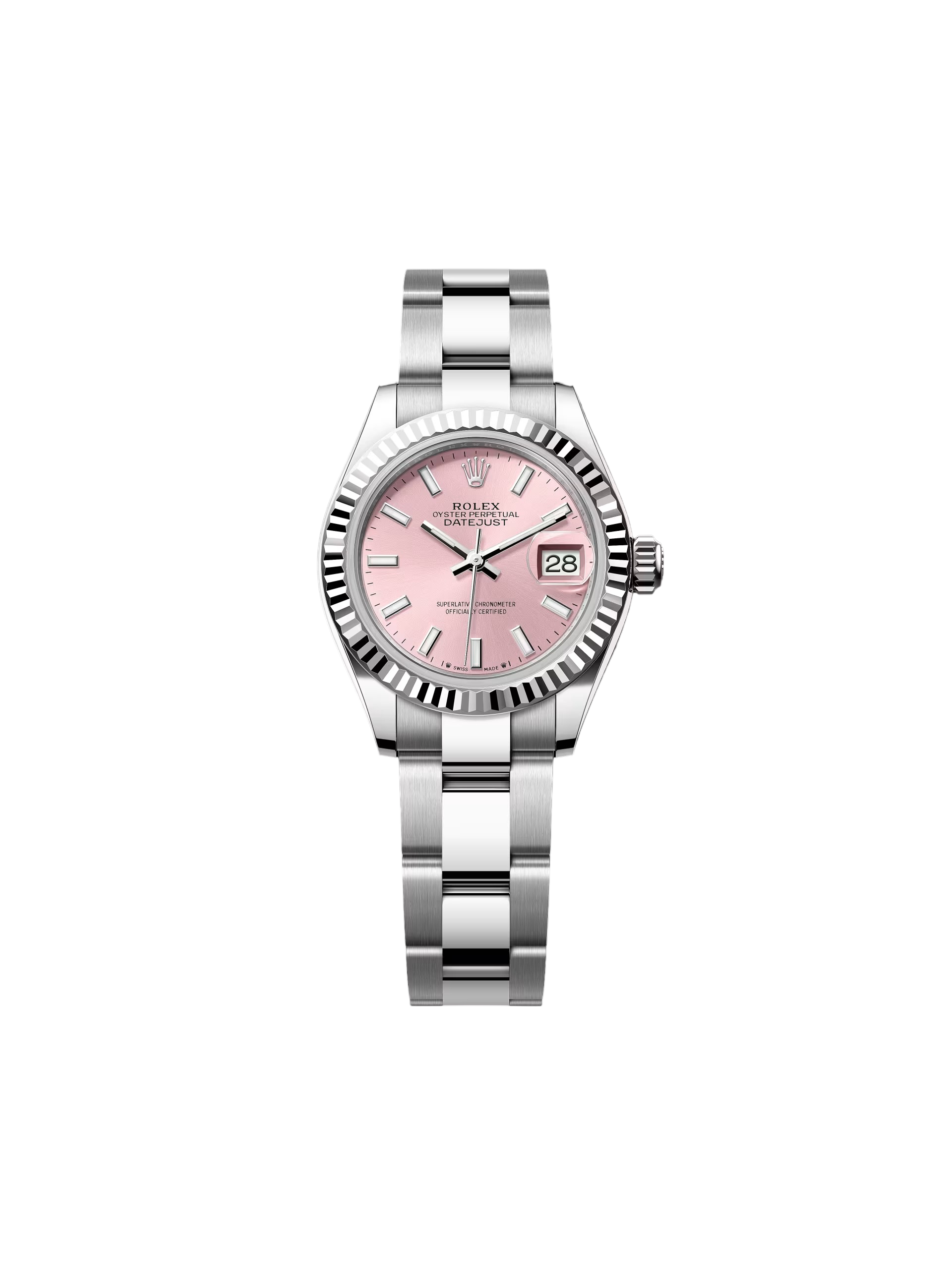 【Super Clone】ROLEX Lady-Datejust 28mm 279174 Pink Dial Oyster Bracelet