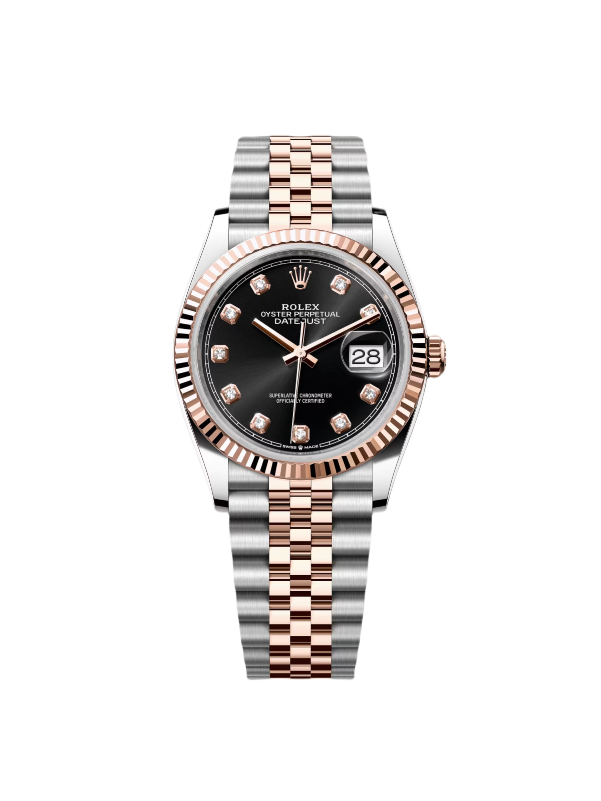 【Super Clone】ROLEX  Datejust 36mm 126231 Black Dial 36mm Oyster Bracelet