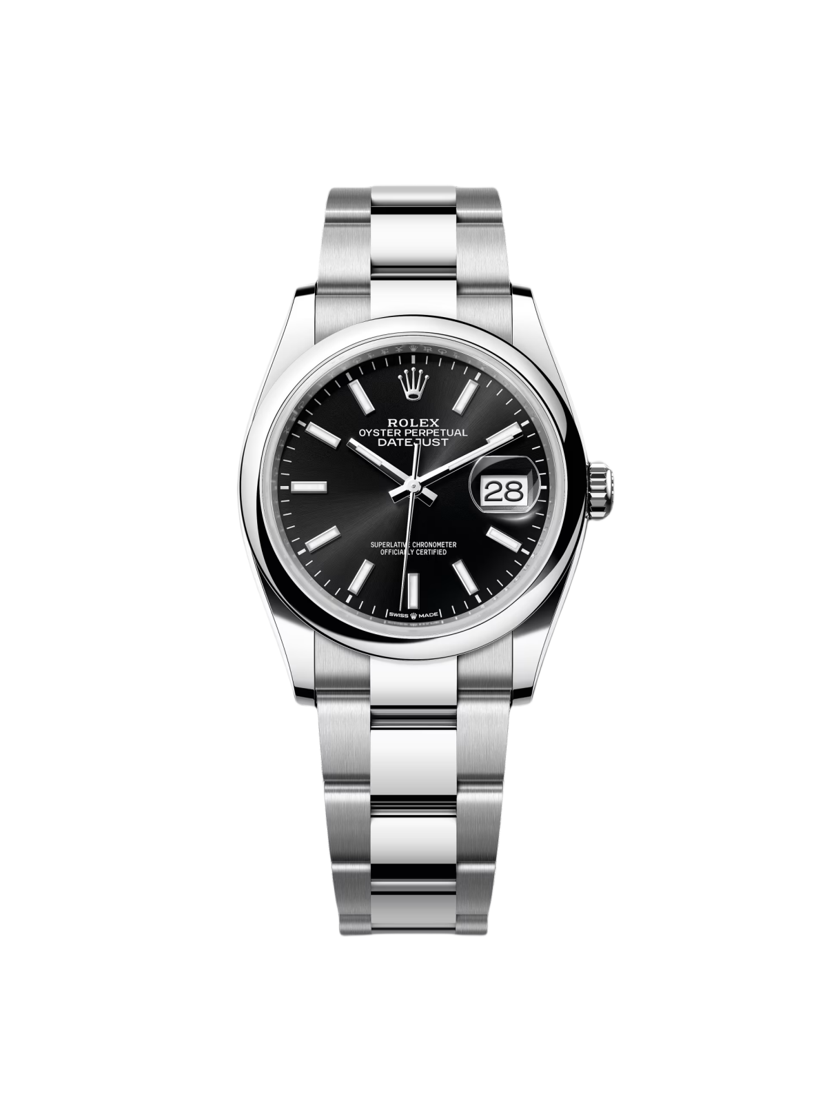 【Super Clone】ROLEX  Datejust 36mm 126200 Stainless Steel Black Dial Jubilee Watch