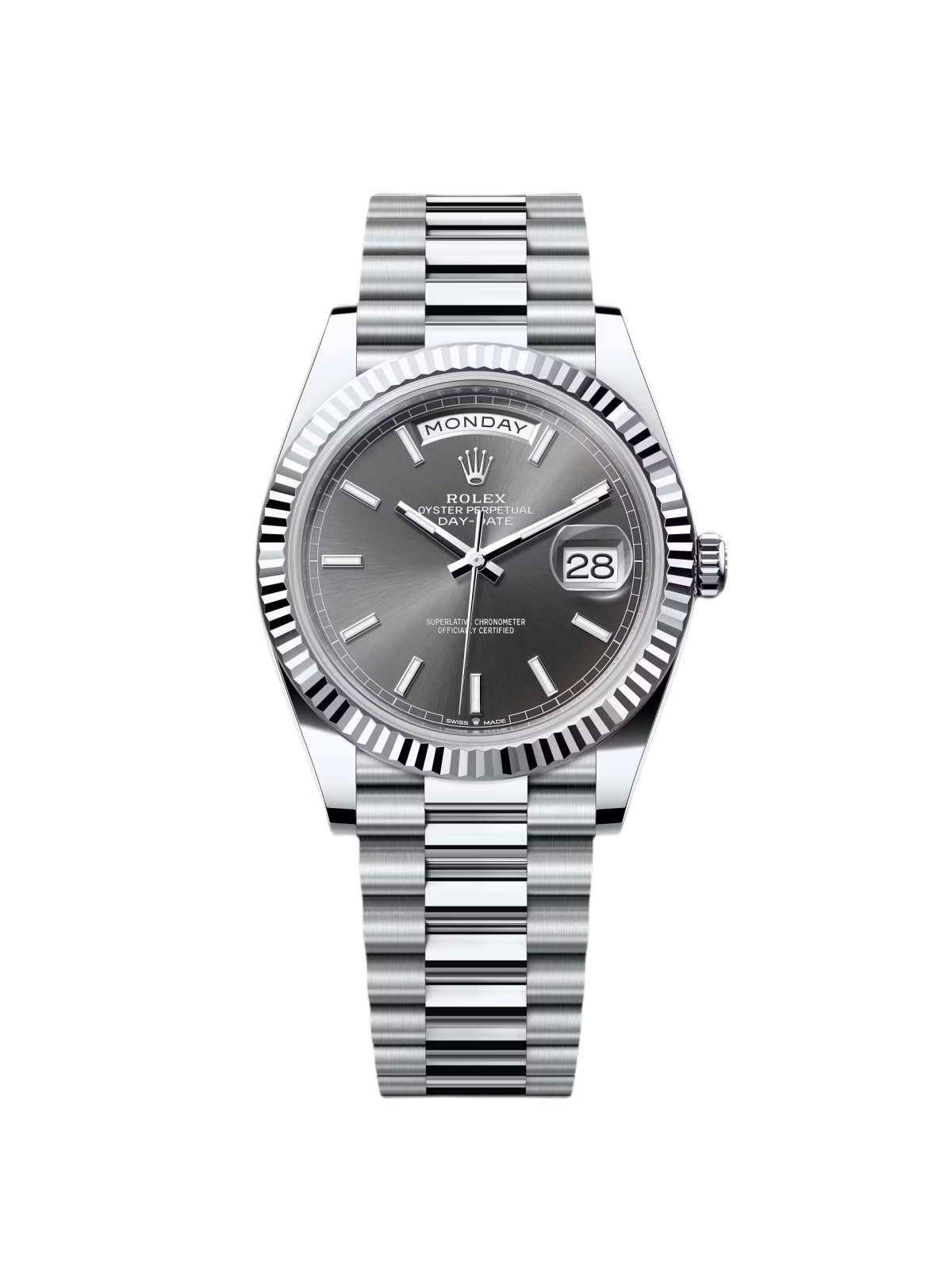 【Super Clone】ROLEX  Day-Date 40mm Slate Diamonds Dial  228236-0013