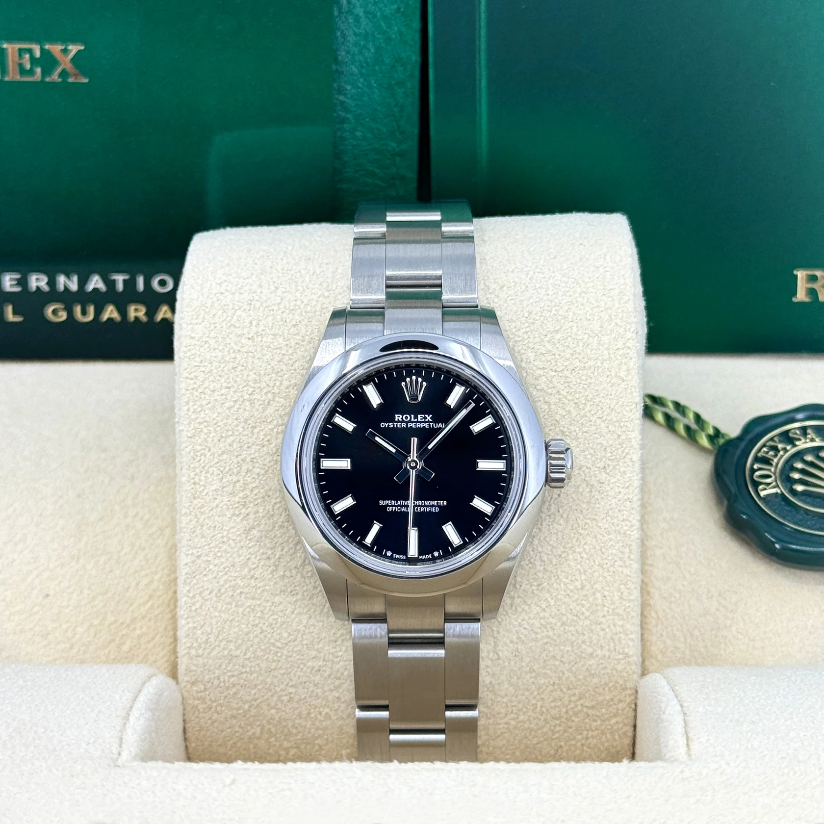 【Super Clone】ROLEX Oyster Perpetual 31mm 277200-0016 Black Dial Oyster Bracelet Watch