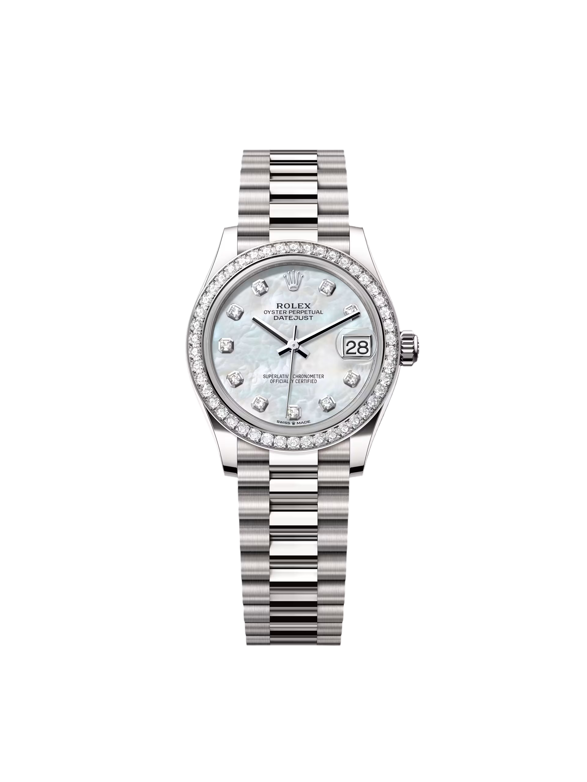 【Super Clone】ROLEX Datejust m278289RBR-0005 31mm Datejust Diamond Bezel MOP Dial