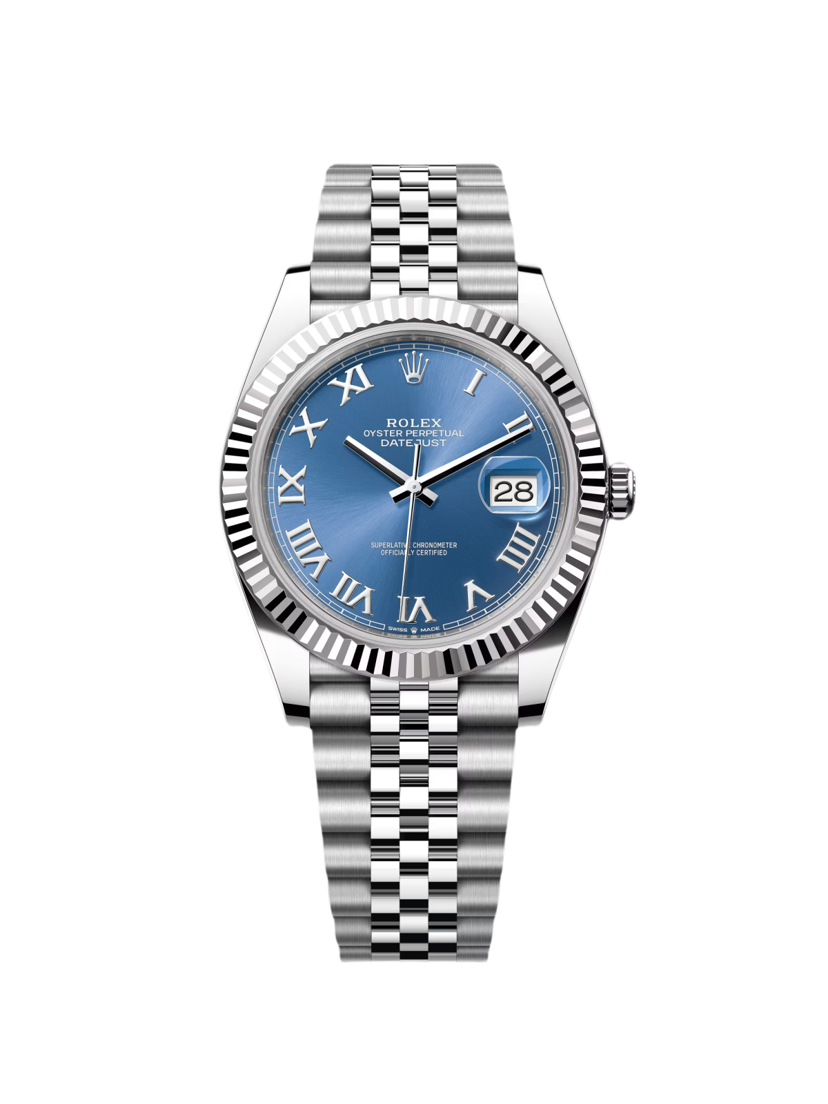 【Super Clone】ROLEX  Datejust 41mm 126334 Blue Roman Oyster Stainless Steel Men’s Watch