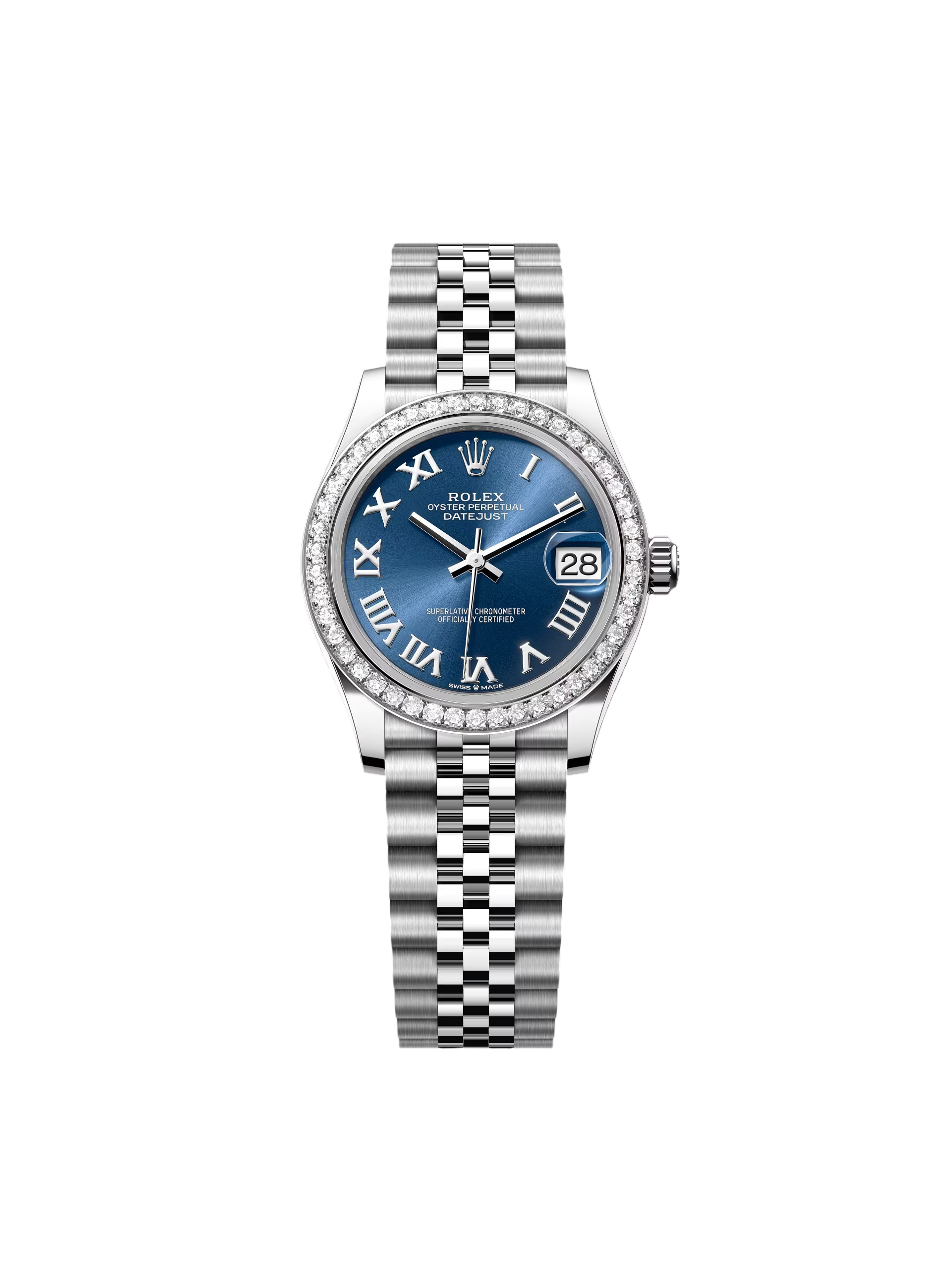 【Super Clone】ROLEX  Datejust m278384RBR-0037/0038 Bright Blue 31mm Dial Oyster Watch