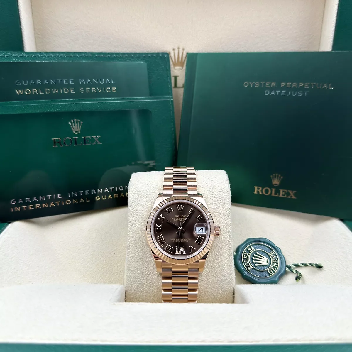 【Super Clone】ROLEX  Datejust m278275-0025 Chocolate 31mm Dial