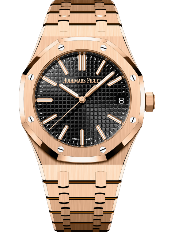 ROYAL OAK Pink Gold Black Dial 41mm