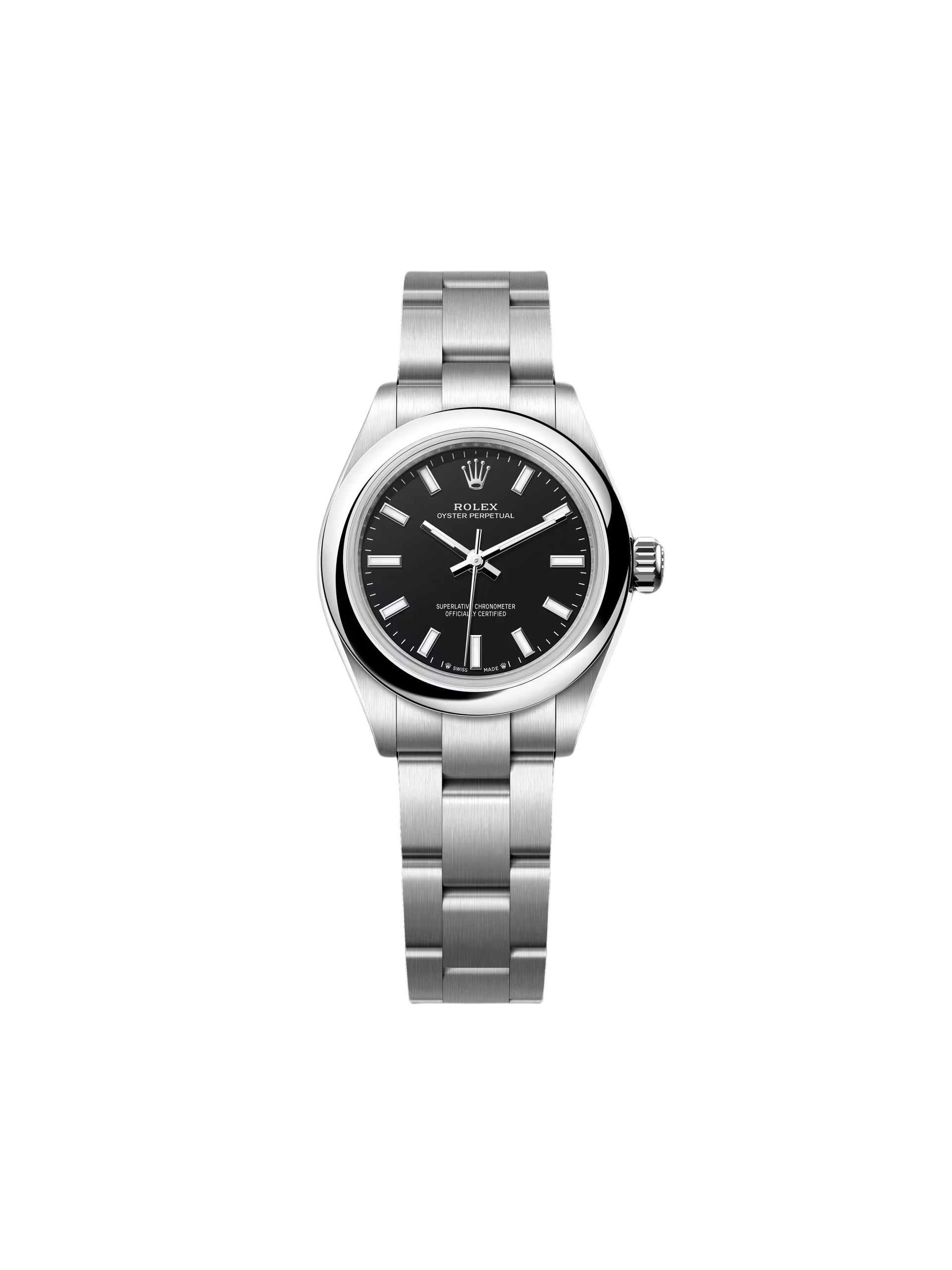 【Super Clone】ROLEX Oyster Perpetual 28mm 276200-0010 Black Dial Oyster Bracelet Watch