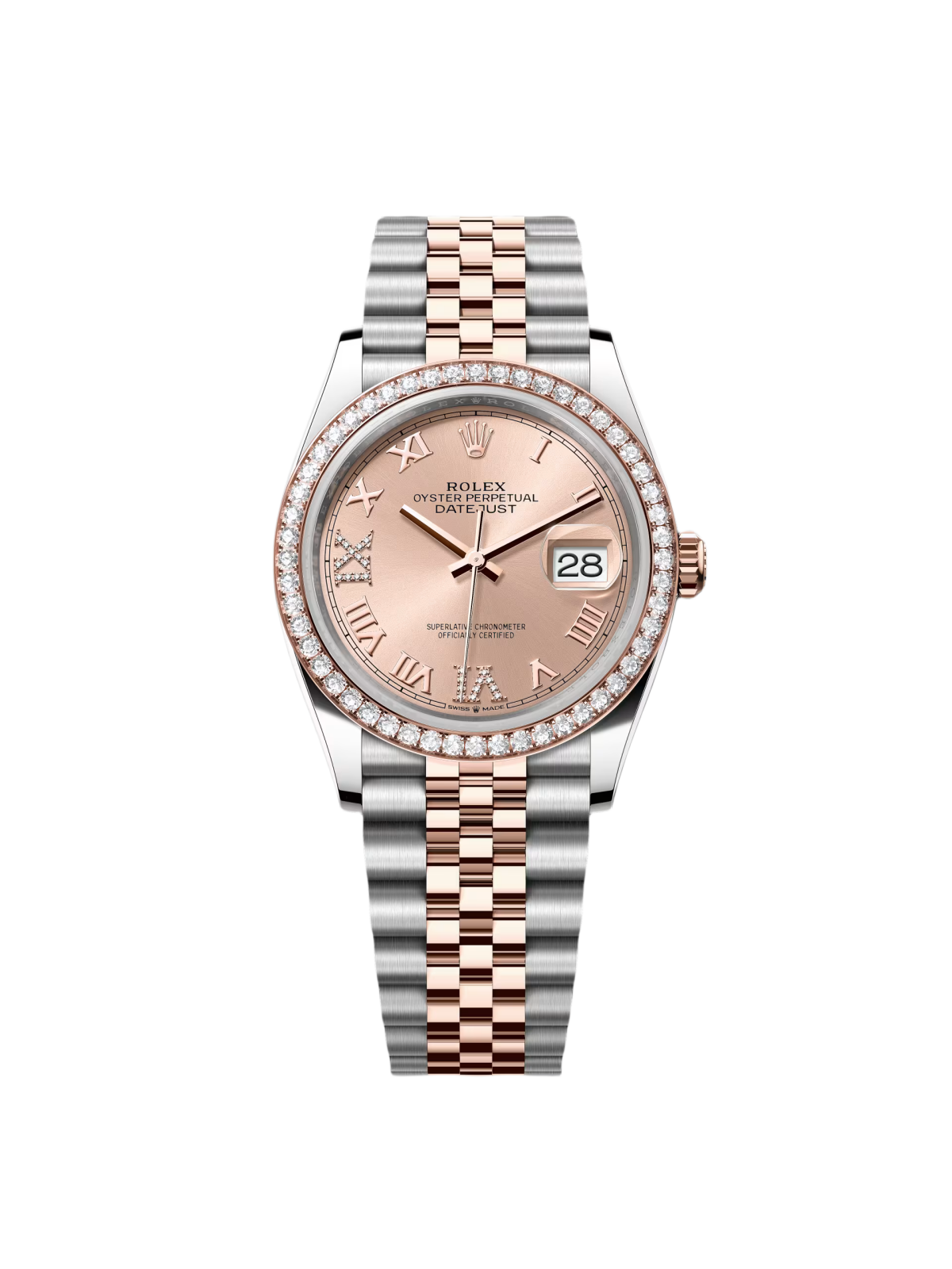 【Super Clone】ROLEX  Datejust 36mm 126281 Rose Dial Oyster 36mm Bracelet