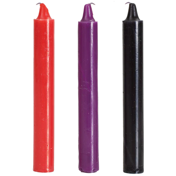 Velvetine DRIP CANDLES for safe sensual play 3 Pack