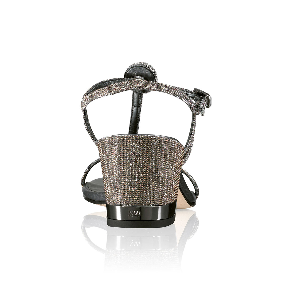 Russell & Bromley BALLGAME Mid Heel Jewelled Sandal