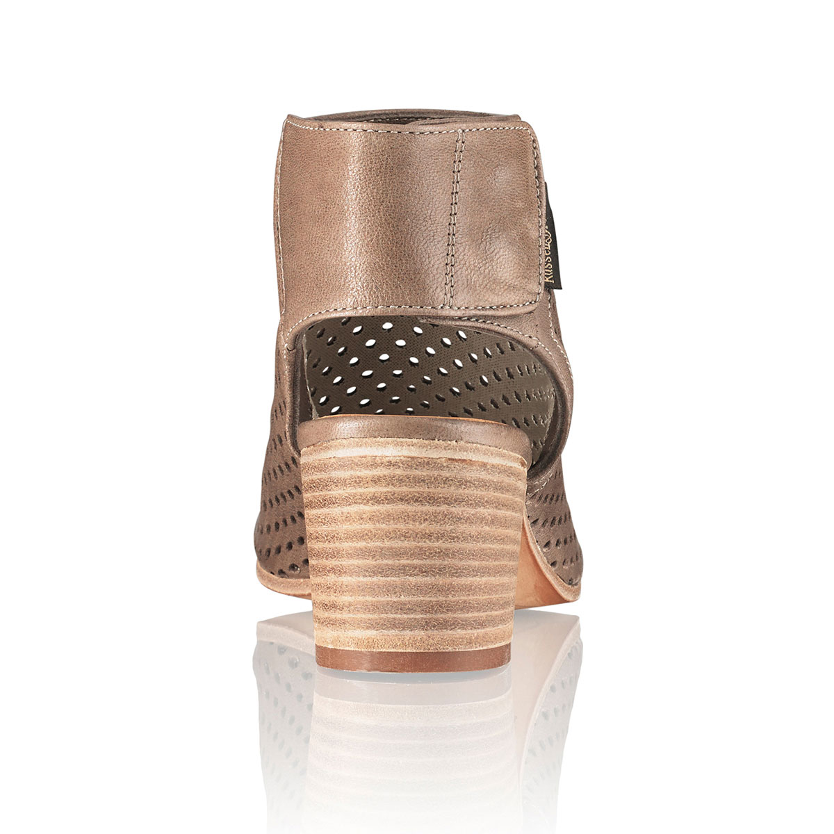 Russell & Bromley PERF MIDI Peep Toe Bootie