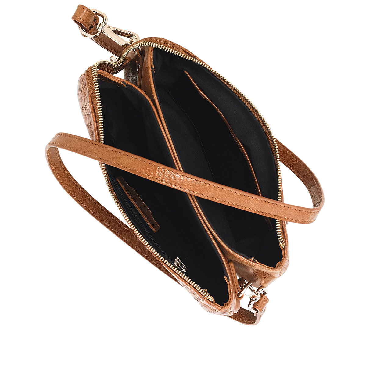 Russell & Bromley ZIP AROUND Woven Crossbody Bag