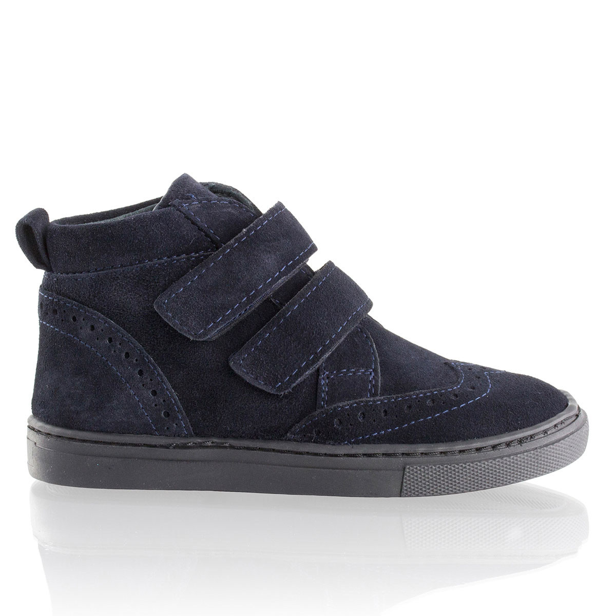 Russell & Bromley ALBERTO Double Velcro Brogue Boot