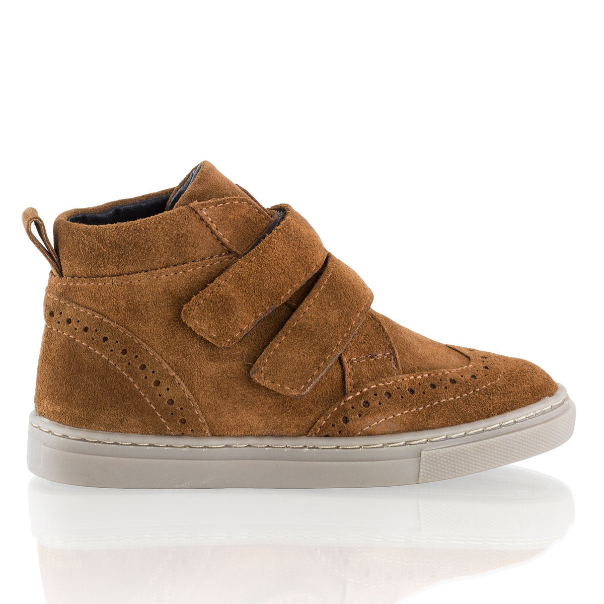 Russell & Bromley ALBERTO Double Velcro Brogue Boot