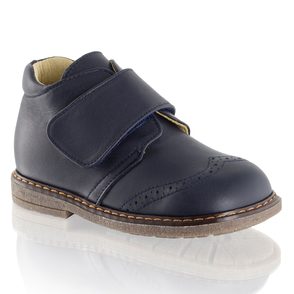 Russell & Bromley LOGAN Brogue Velcro Boot