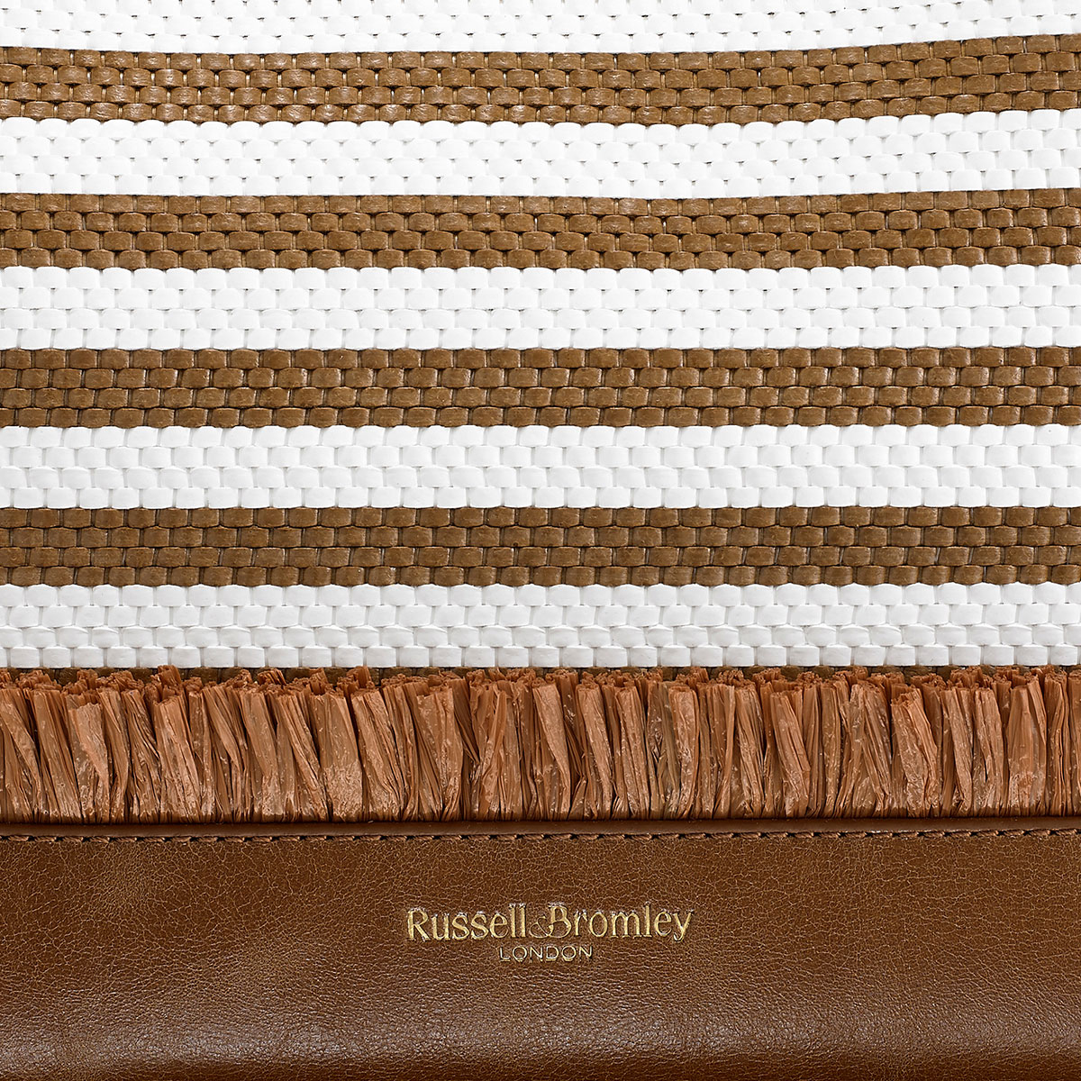 Russell & Bromley SHIP SHAPE Raffia Bucket Bag
