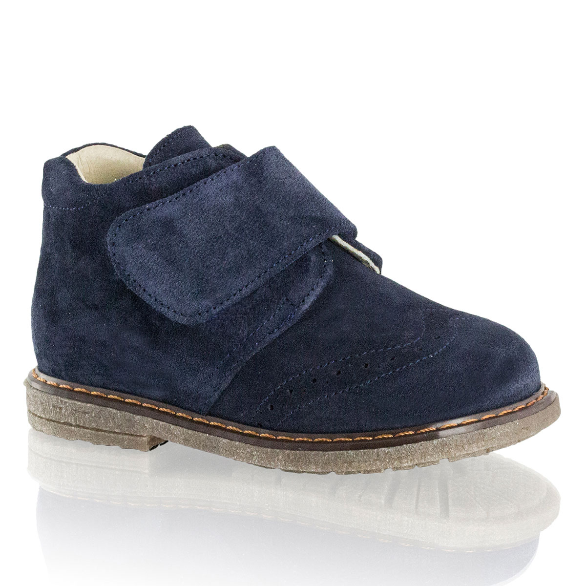 Russell & Bromley LOGAN Brogue Velcro Boot