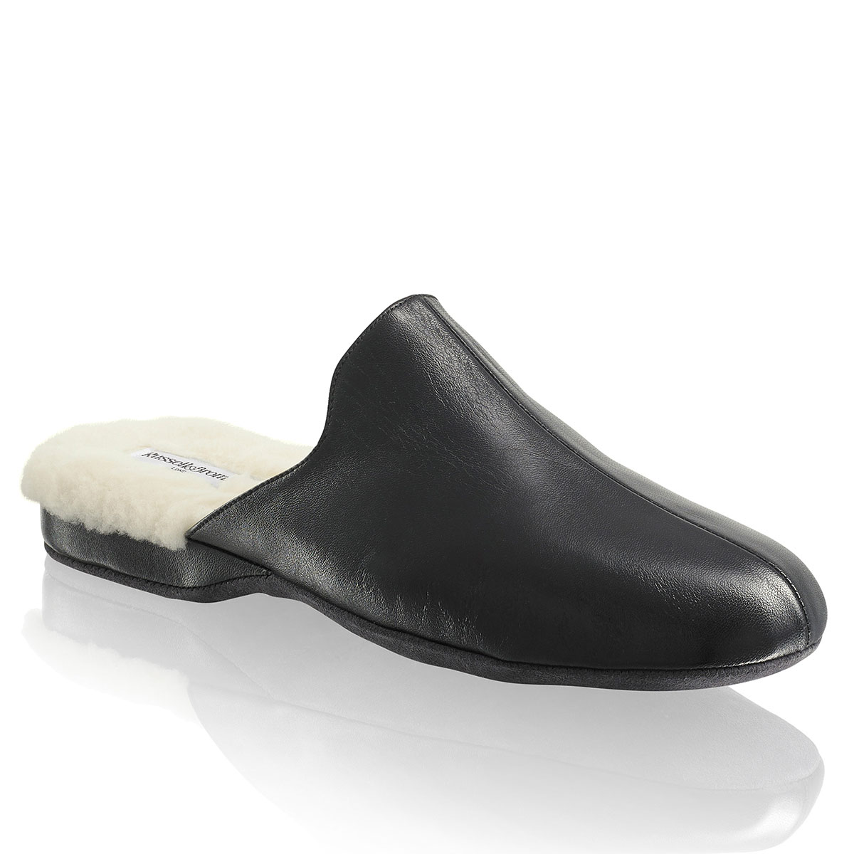 Russell & Bromley DOMINICFUR Fur Trim Mule Slipper