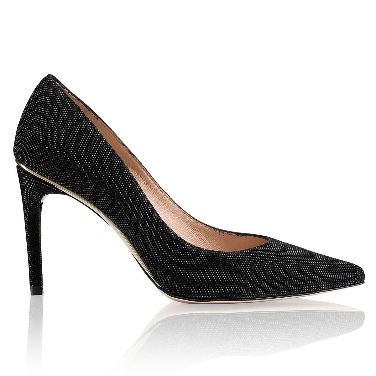 Russell & Bromley LEGEND Gold Trim Stiletto