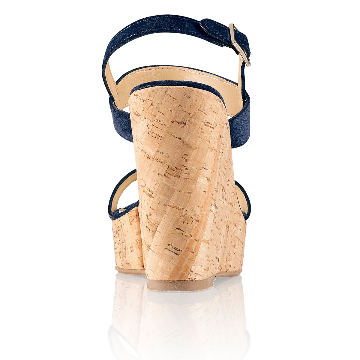 Russell & Bromley TREAT Two Strap Cork Wedge
