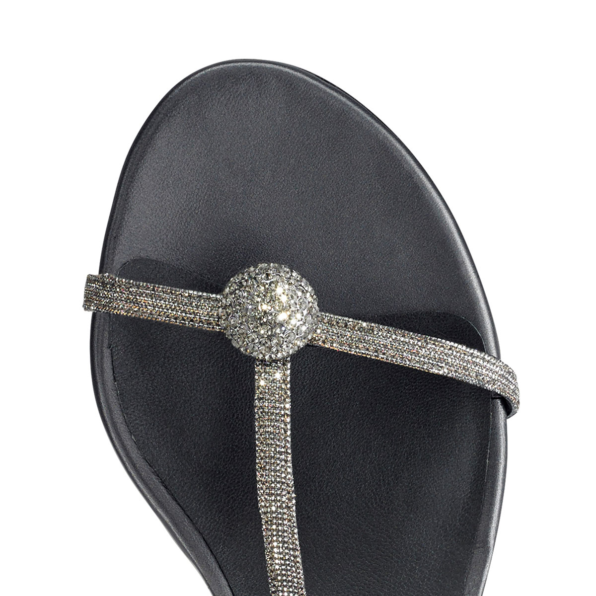 Russell & Bromley BALLGAME Mid Heel Jewelled Sandal