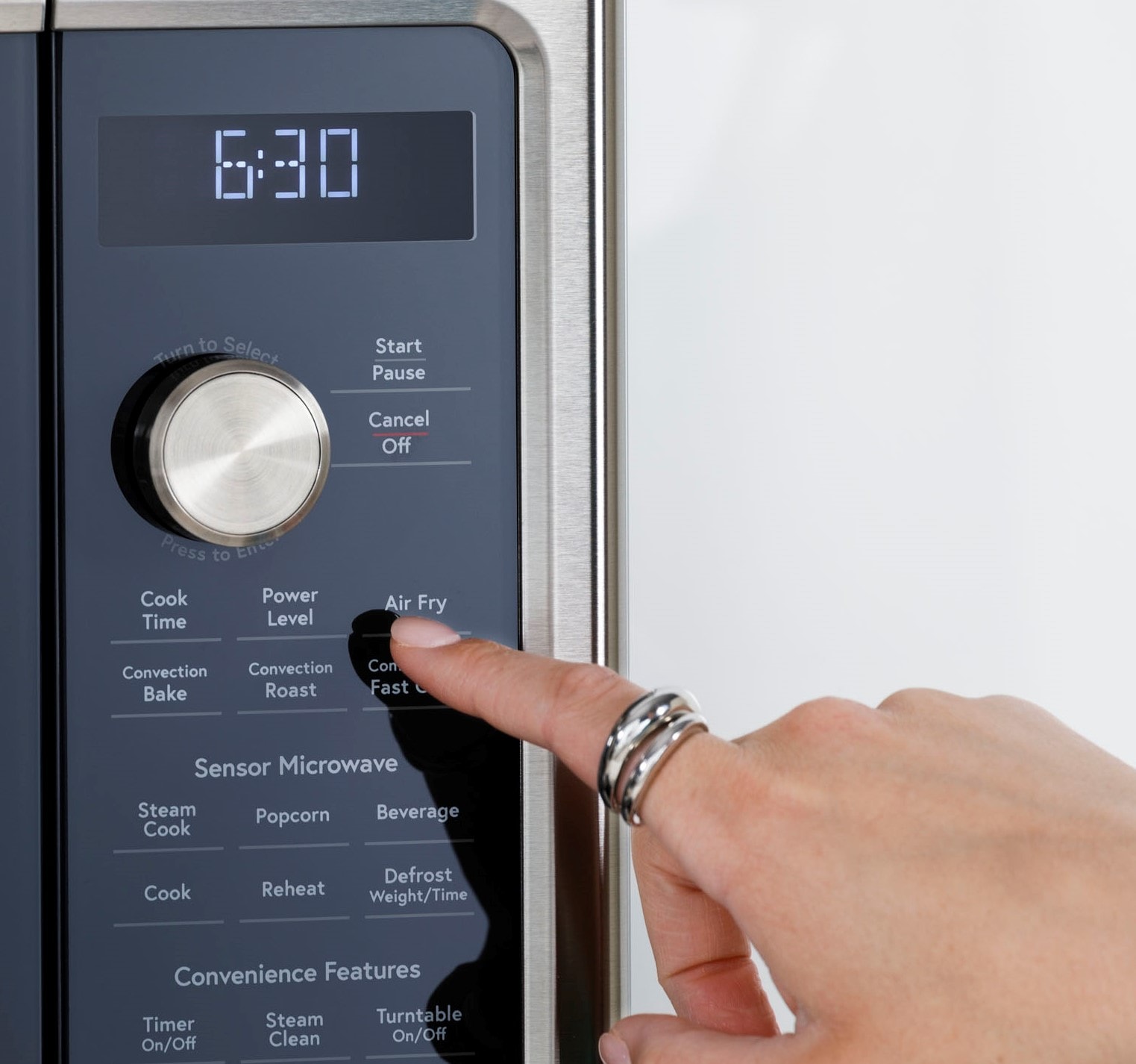 Cafe 1 7 cu ft 950 Watt Over the Range Convection Microwave with Sensor Cooking Matte Black