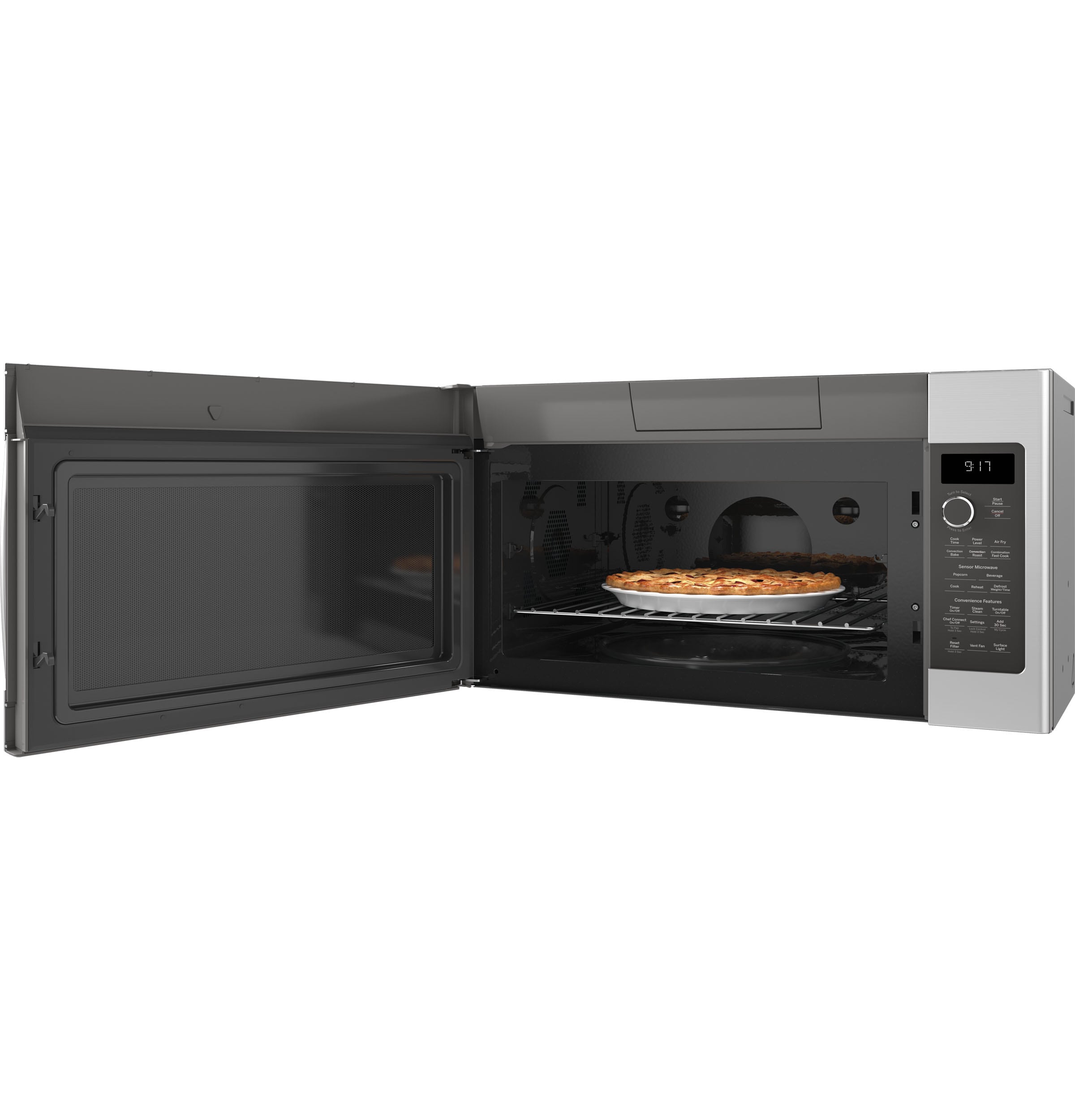 GE Profile 1 7 cu ft Over the Range Convection Microwave with Sensor Cooking Stainless Steel