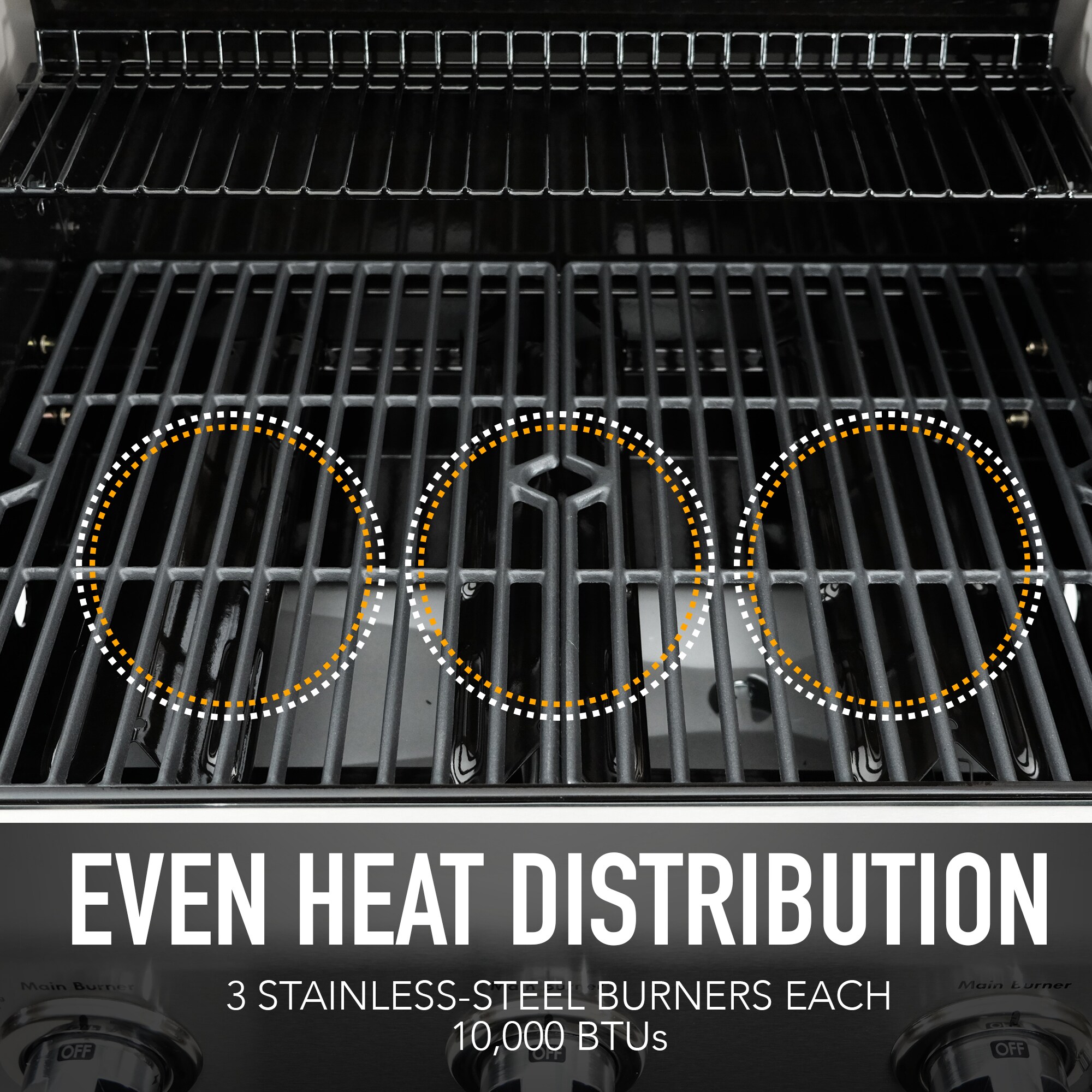 Kenmore Black 3 -Burner Liquid Propane Gas Grill