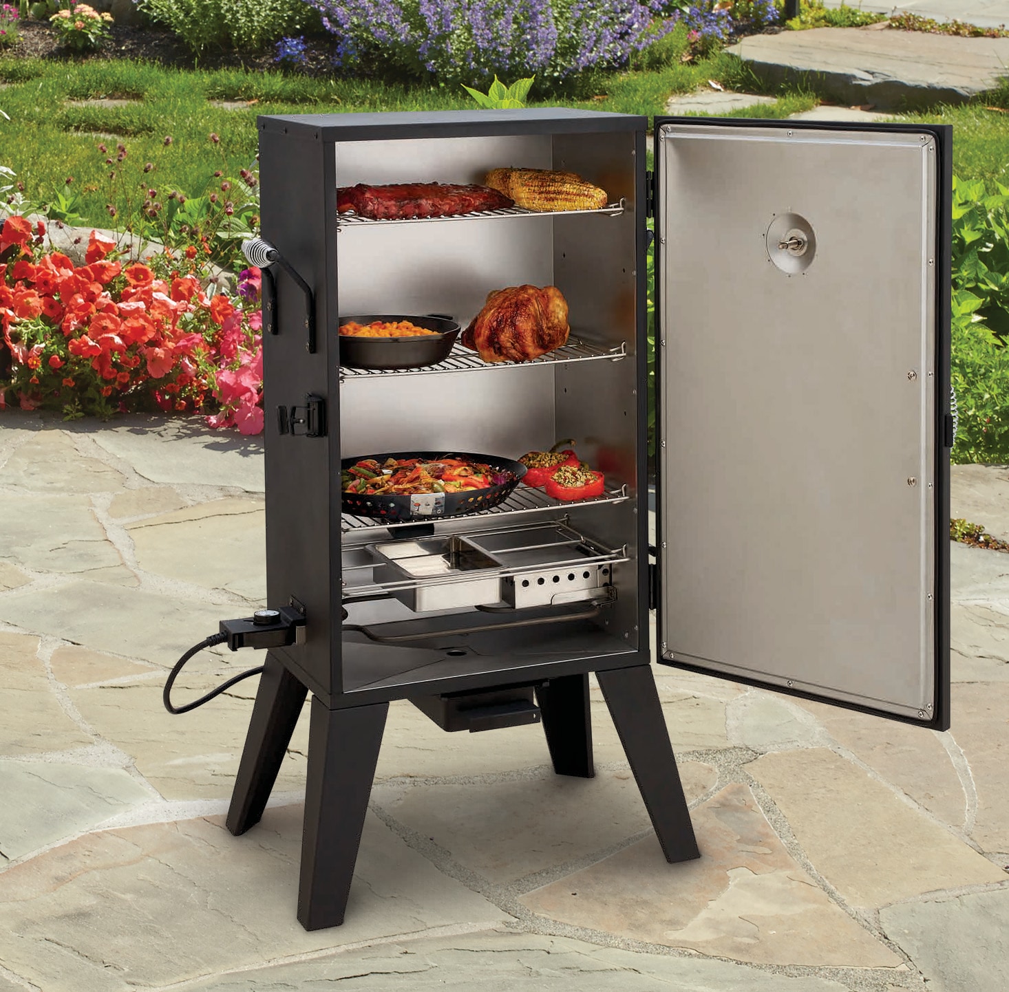 Master Forge 531-Sq. in Black Electric Smoker