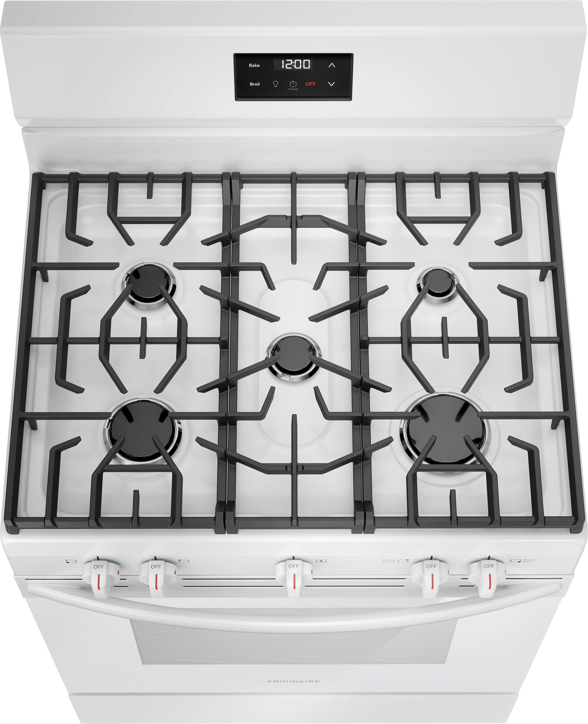 Frigidaire 30-in 5 burners 5.1-cu ft Freestanding Natural Gas Range ( White )